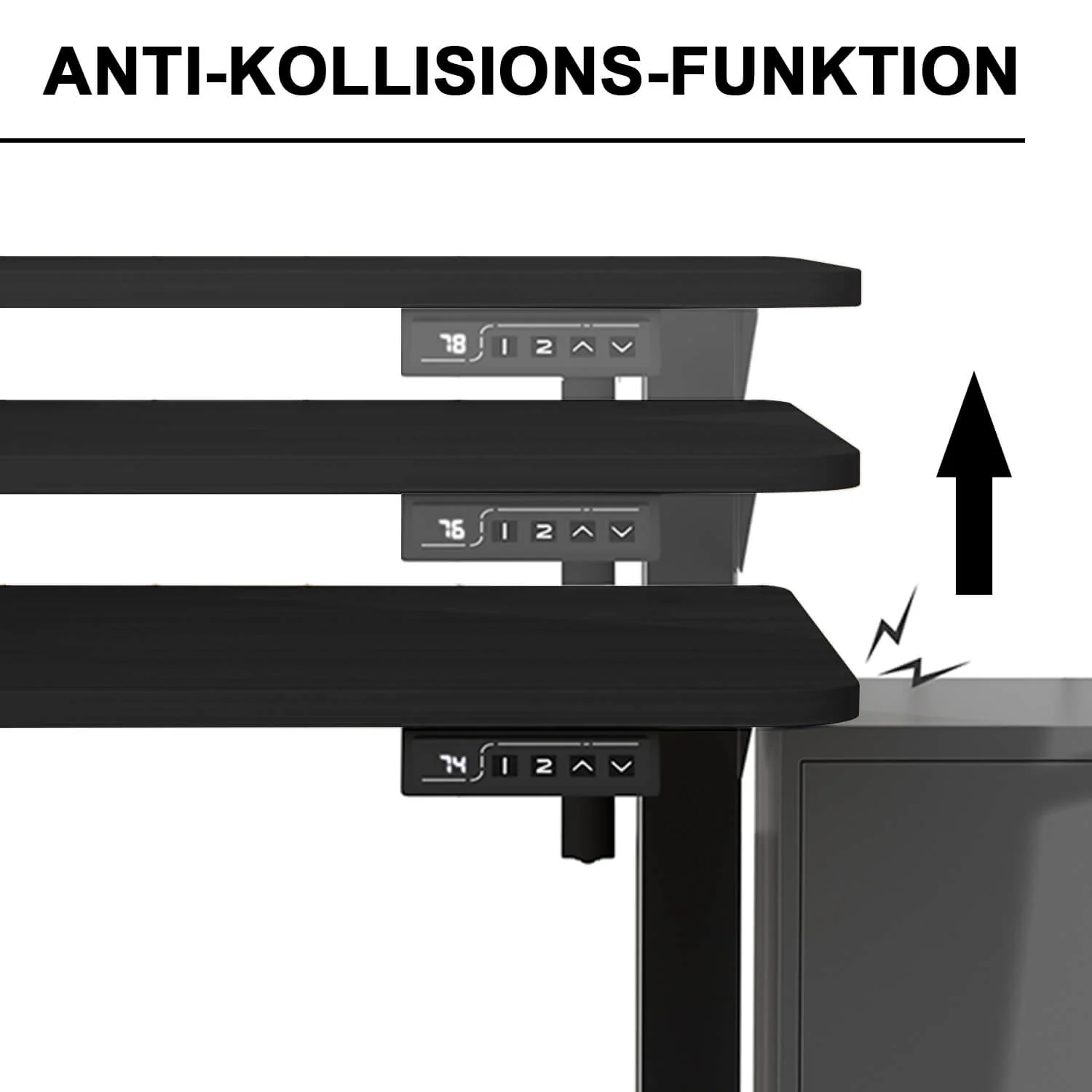 Elektrisch Höhenverstellbarer Schreibtisch 120X60 cm - Image 5