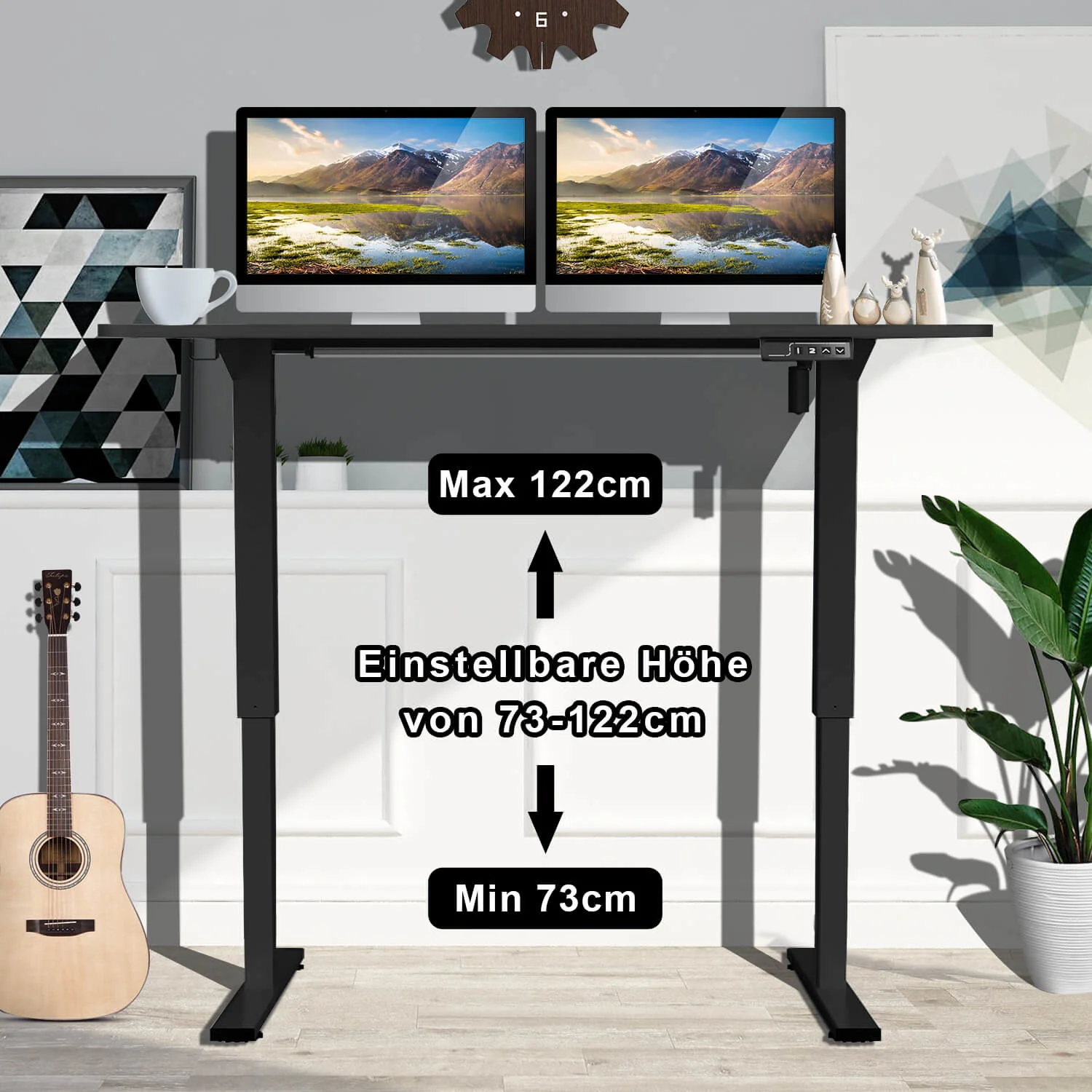 Elektrisch Höhenverstellbarer Schreibtisch 120X60 cm - Image 8