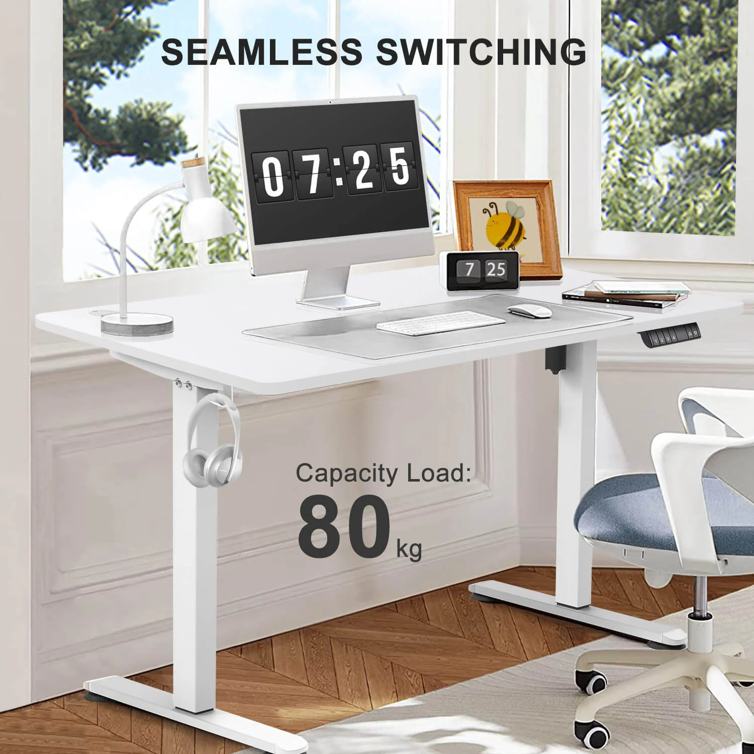 Elektrisch Höhenverstellbarer Schreibtisch 120X60 cm  mit voller Arbeitsfläche - Image 10