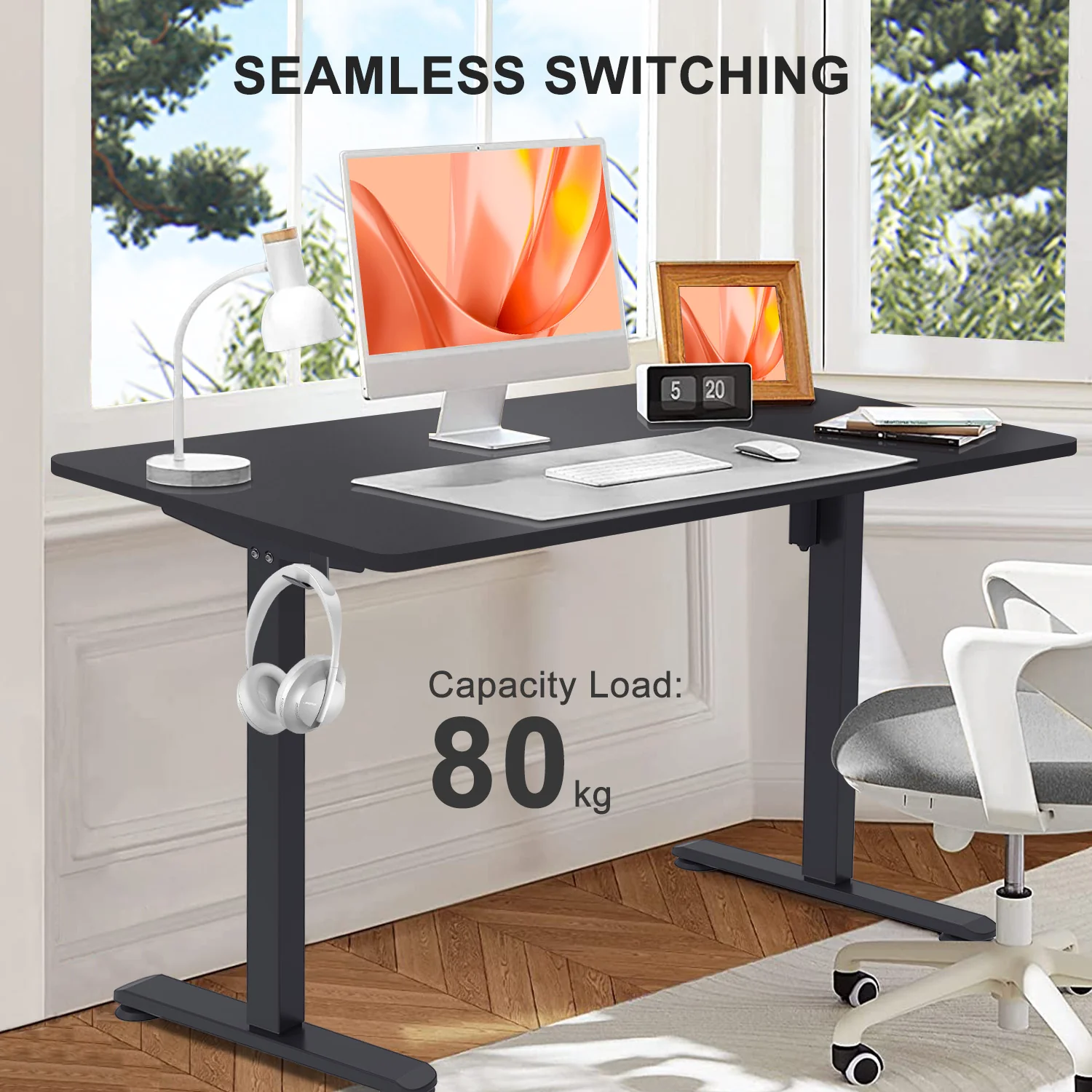 Elektrisch Höhenverstellbarer Schreibtisch 120X60 cm  mit voller Arbeitsfläche - Image 19