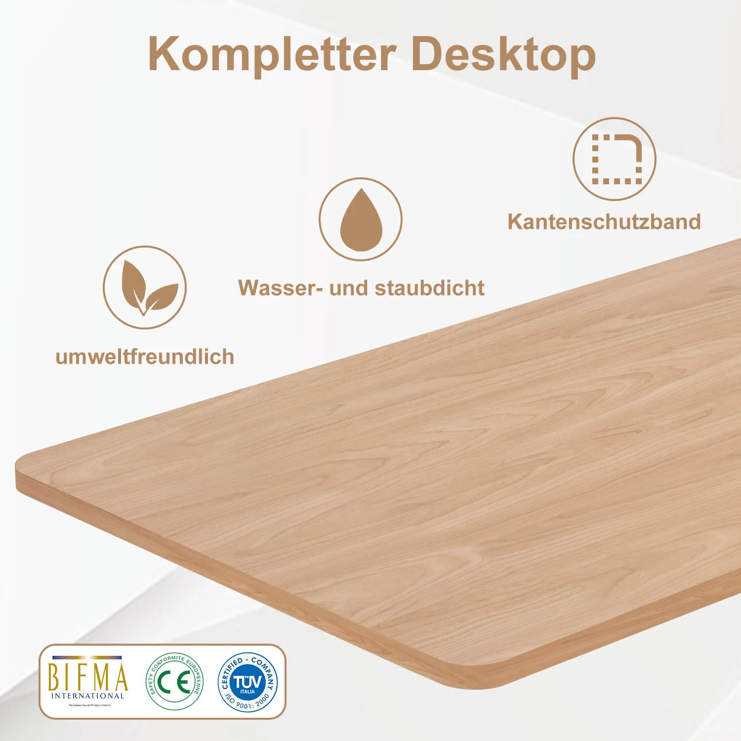 Elektrisch Höhenverstellbarer Schreibtisch 120X60 cm  mit voller Arbeitsfläche - Image 7