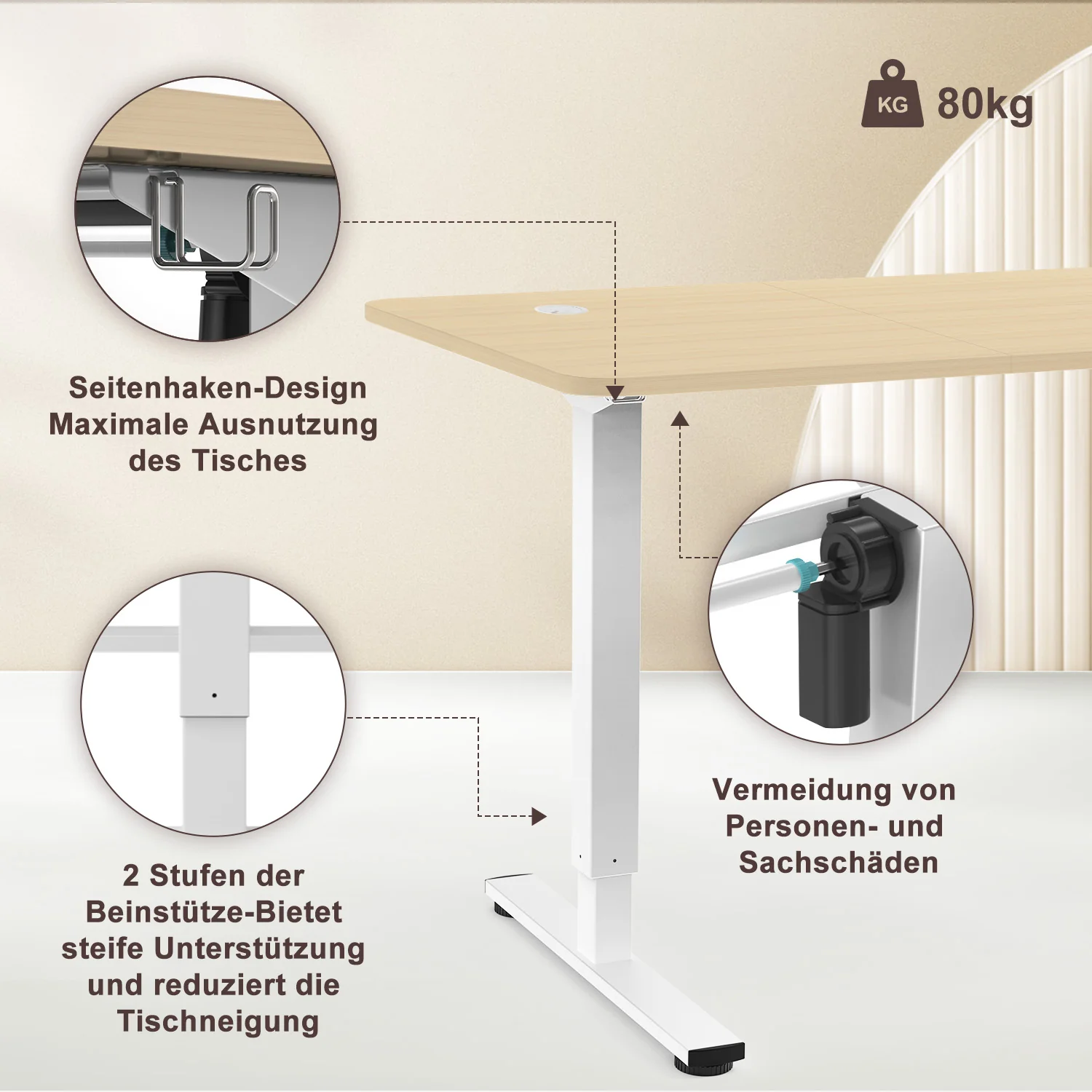 Elektrisch Höhenverstellbarer Schreibtisch 120X60 cm - Image 16