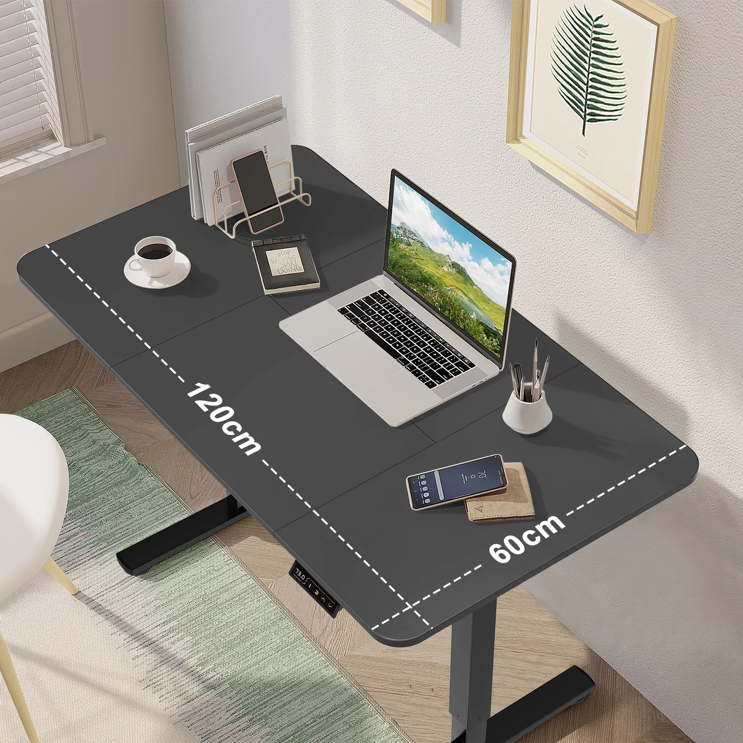 Elektrisch Höhenverstellbarer Schreibtisch 120X60 cm - Image 19