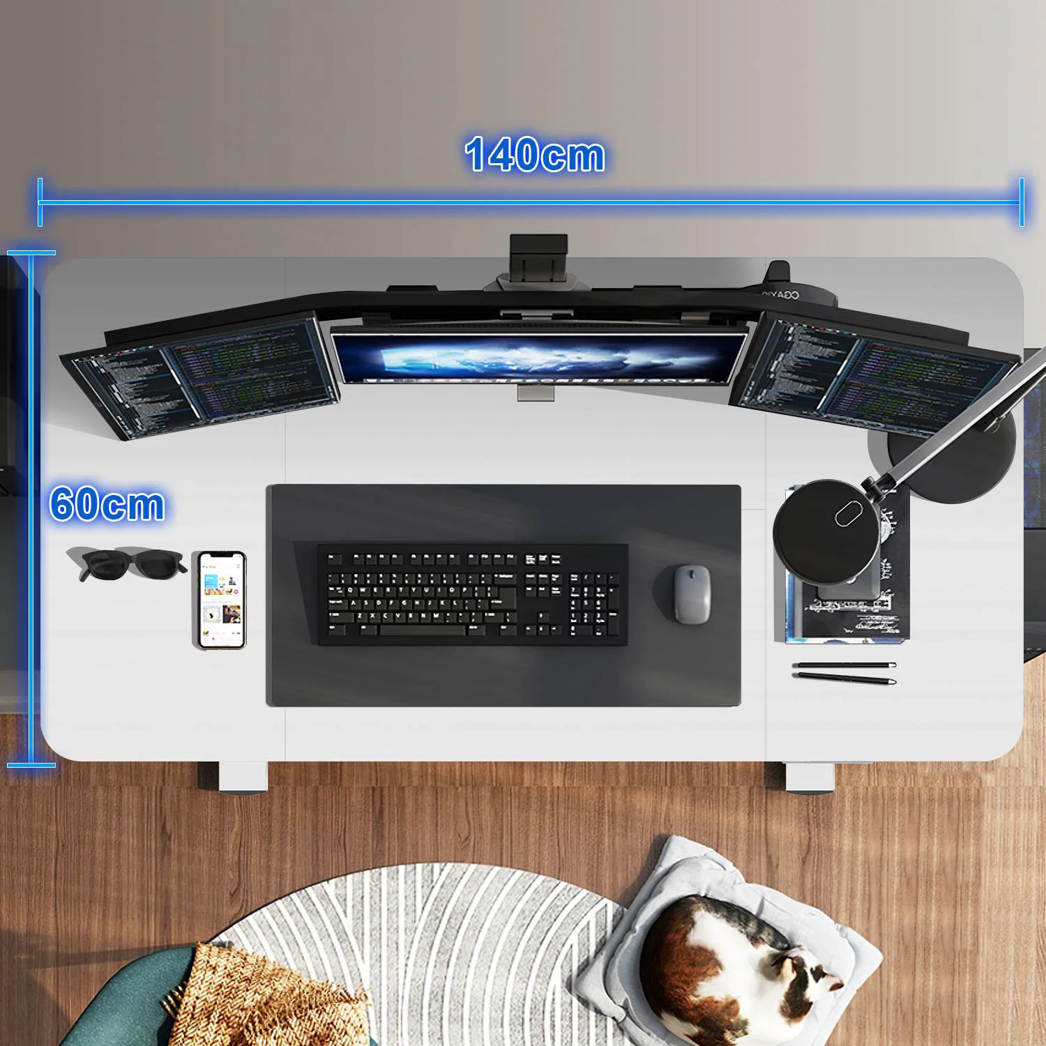 Elektrisch Höhenverstellbarer Schreibtisch 140X70 cm - Image 12