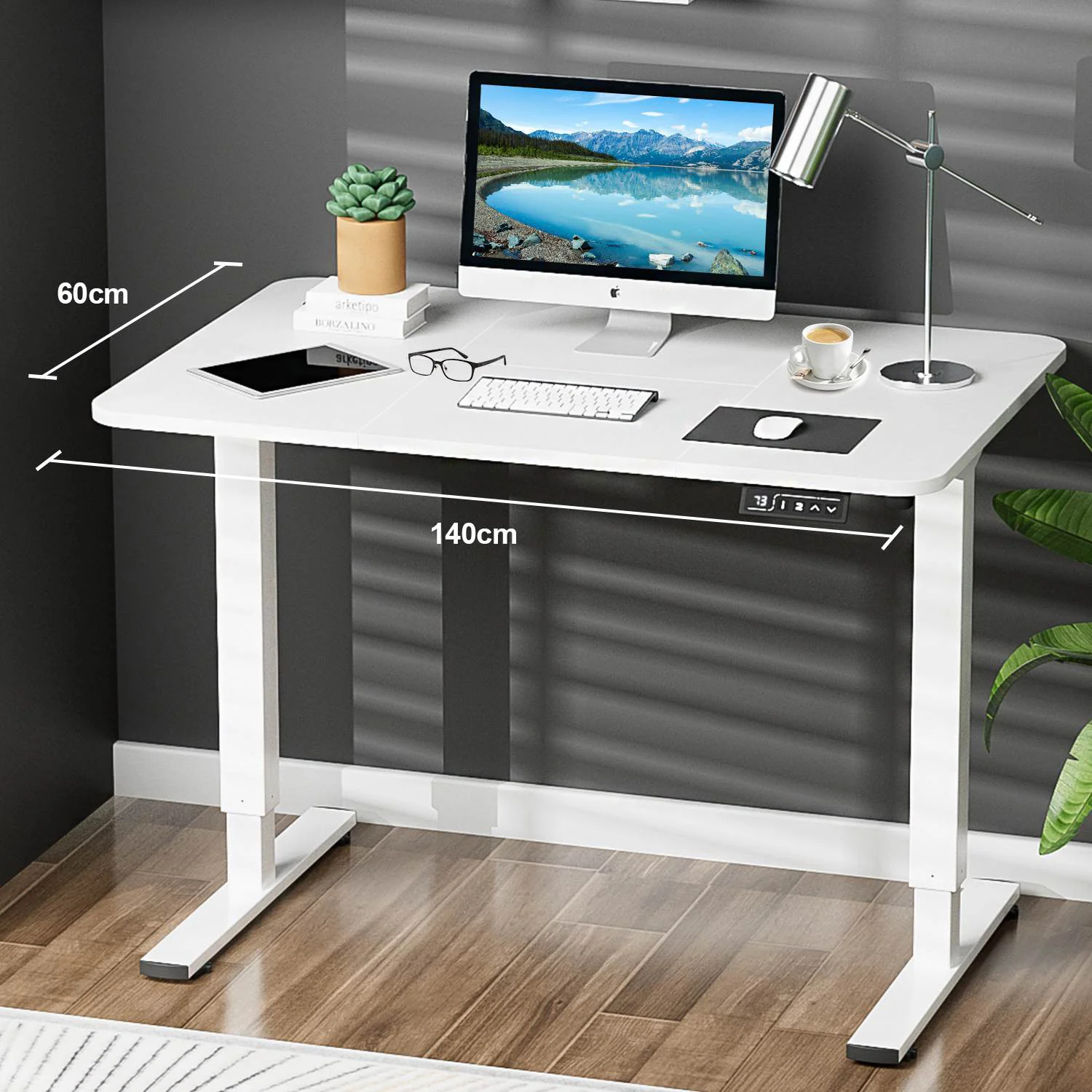 Elektrisch Höhenverstellbarer Schreibtisch 140X70 cm - Image 6