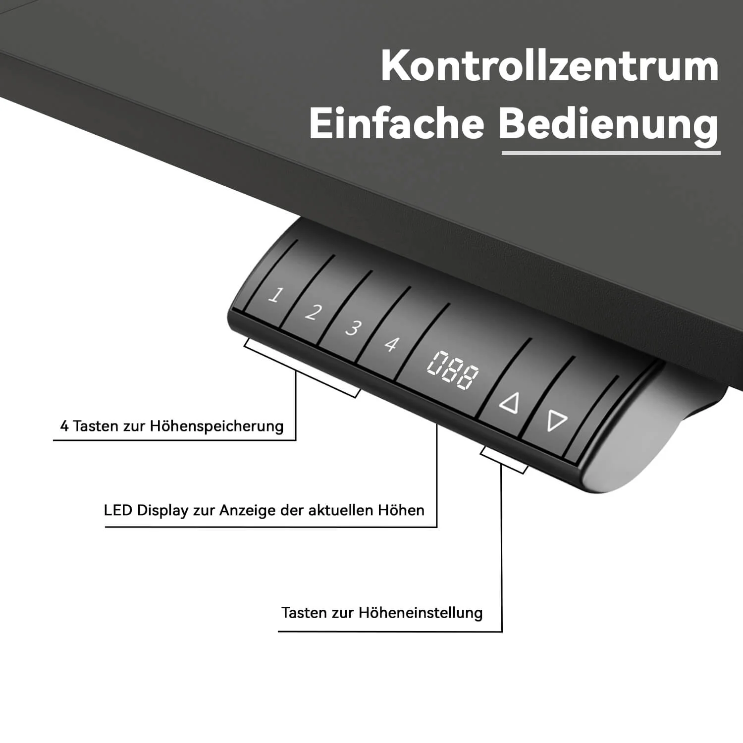 Elektrisch Höhenverstellbarer Schreibtisch mit Rädern 140X70 cm - Image 11
