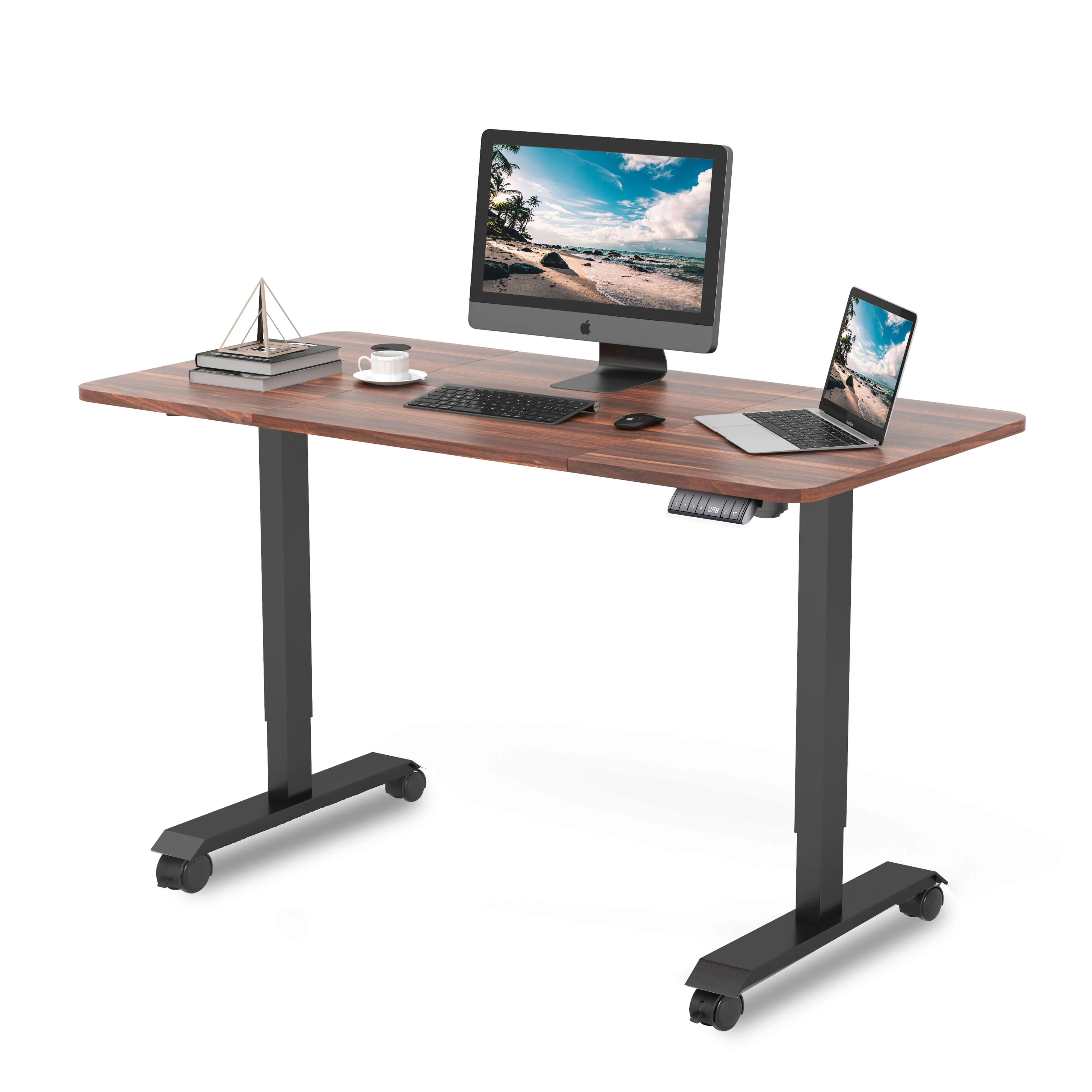 Elektrisch Höhenverstellbarer Schreibtisch mit Rädern 140X70 cm - Image 15