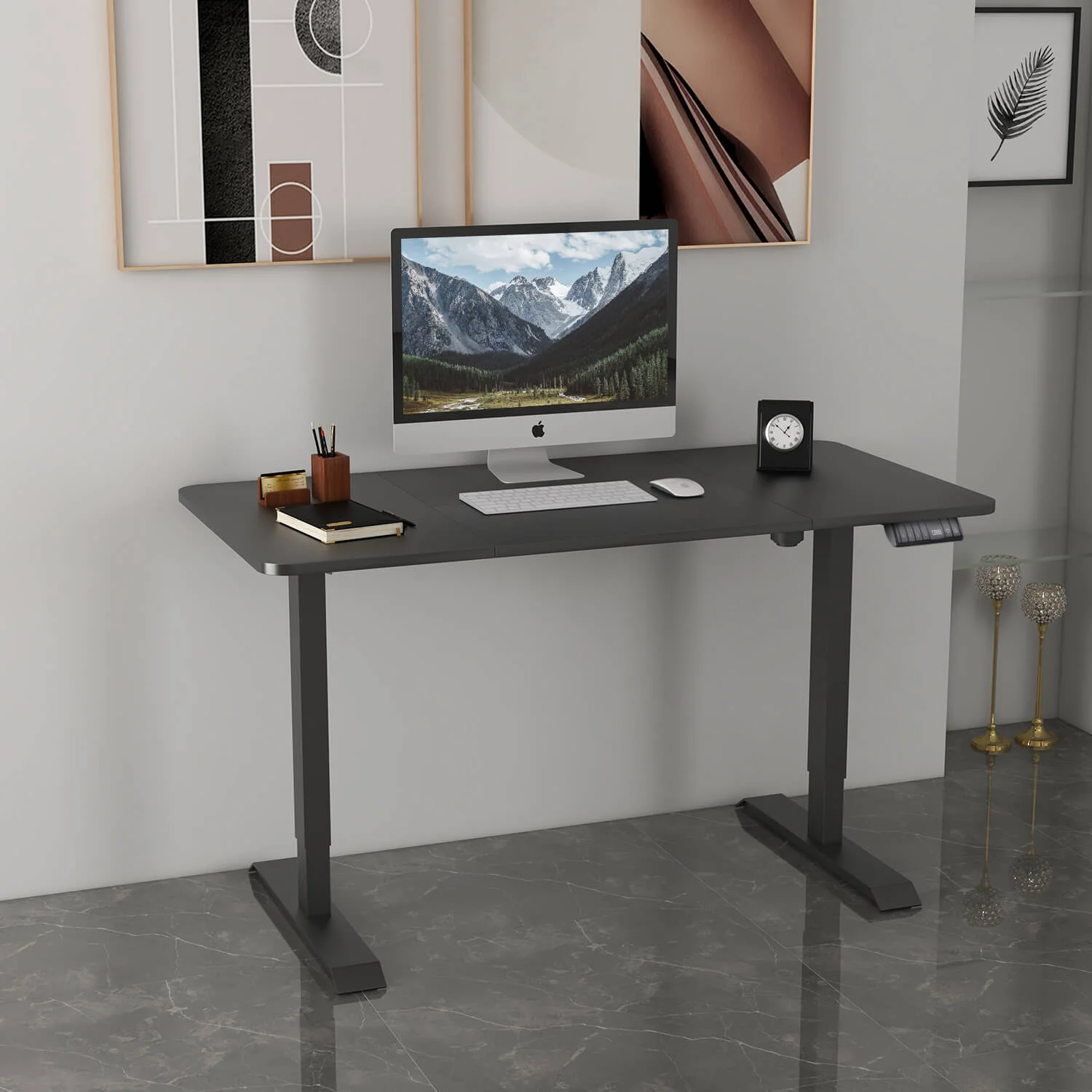 Elektrisch Höhenverstellbarer Schreibtisch mit Rädern 140X70 cm - Image 9