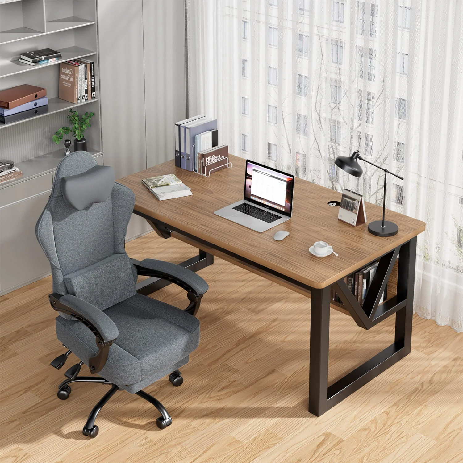 Bürostuhl mit Massage Lendenkissen, Ergonomischer Gaming Stuhl - Image 6