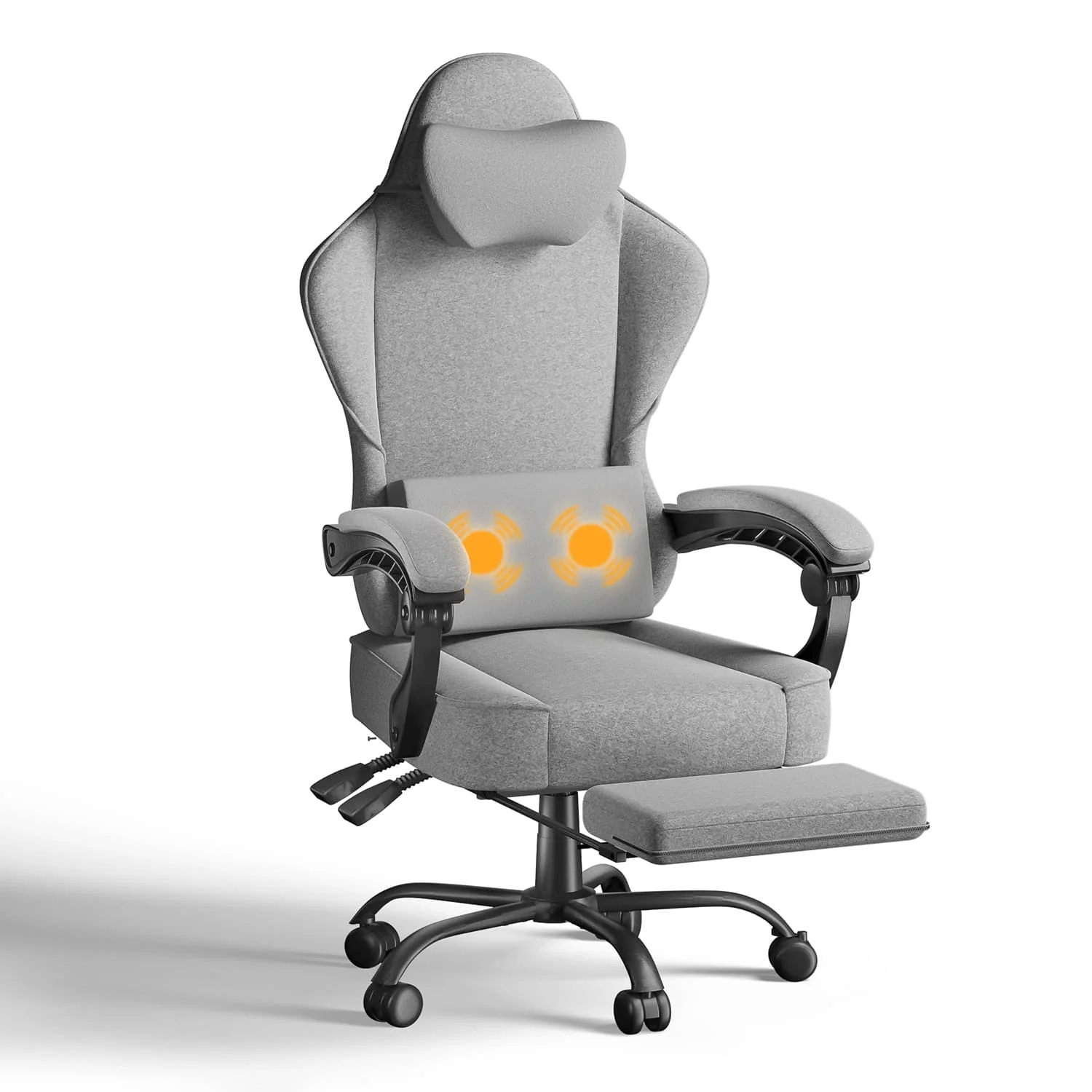 Bürostuhl mit Massage Lendenkissen, Ergonomischer Gaming Stuhl - Image 9
