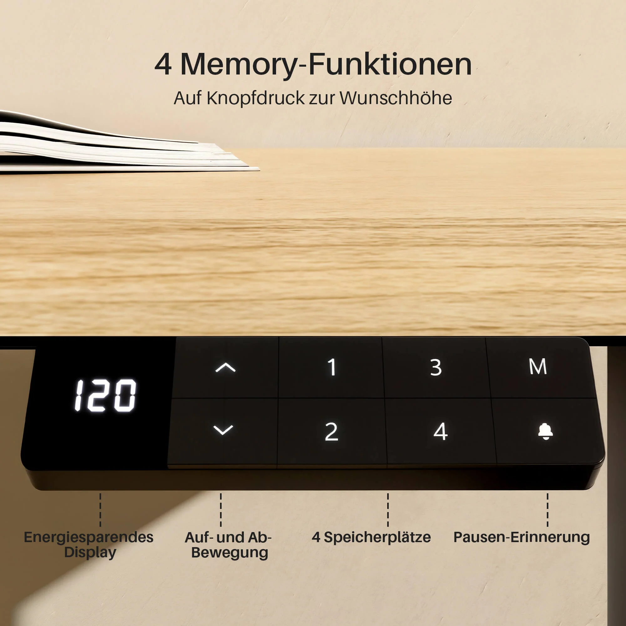 Dual Ultra Tischgestell mit Premium Elektrisch Höhenverstellbarer Schreibtisch - Image 6