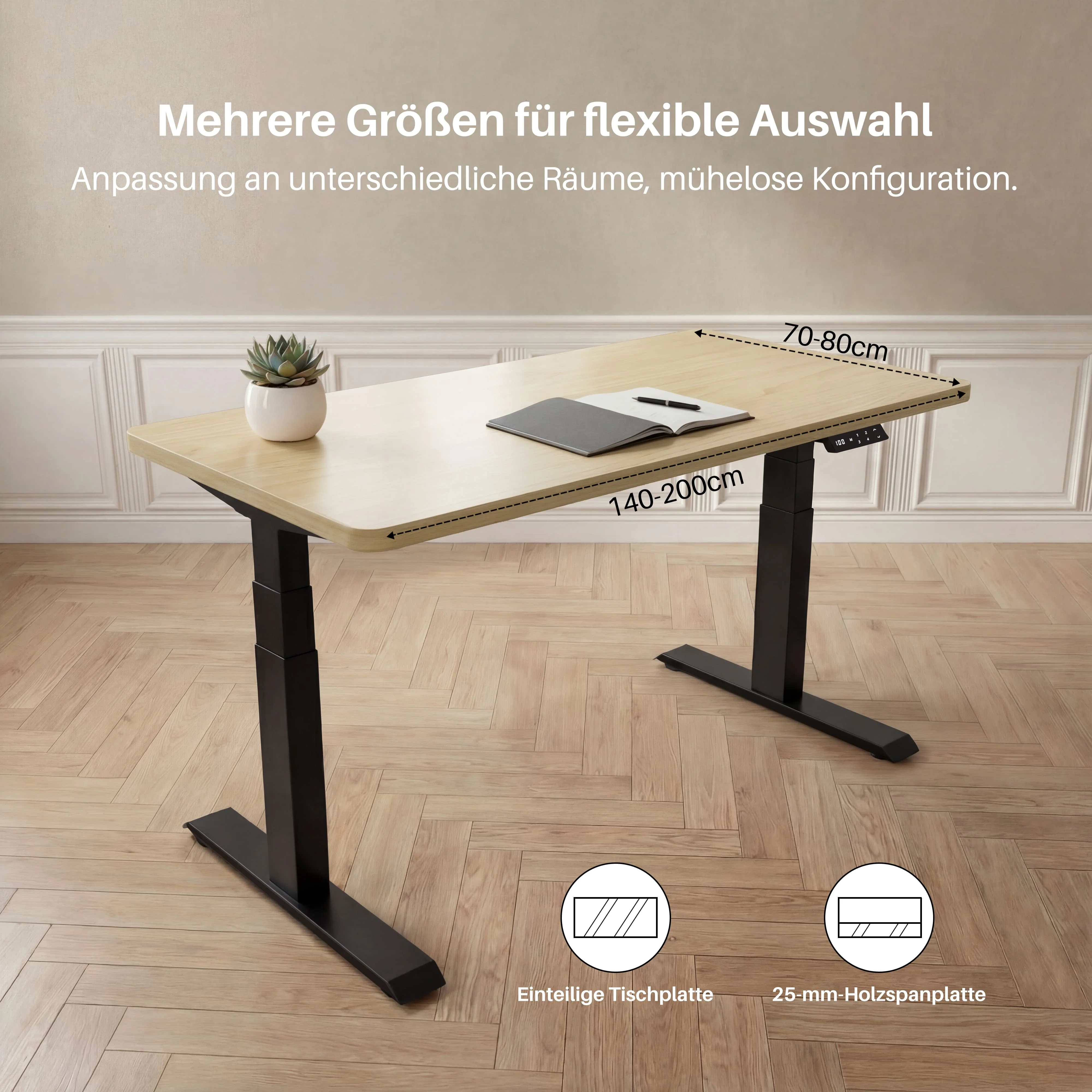 Dual Ultra X Tischgestell mit Premium Elektrisch Höhenverstellbarer Schreibtisch - Image 10