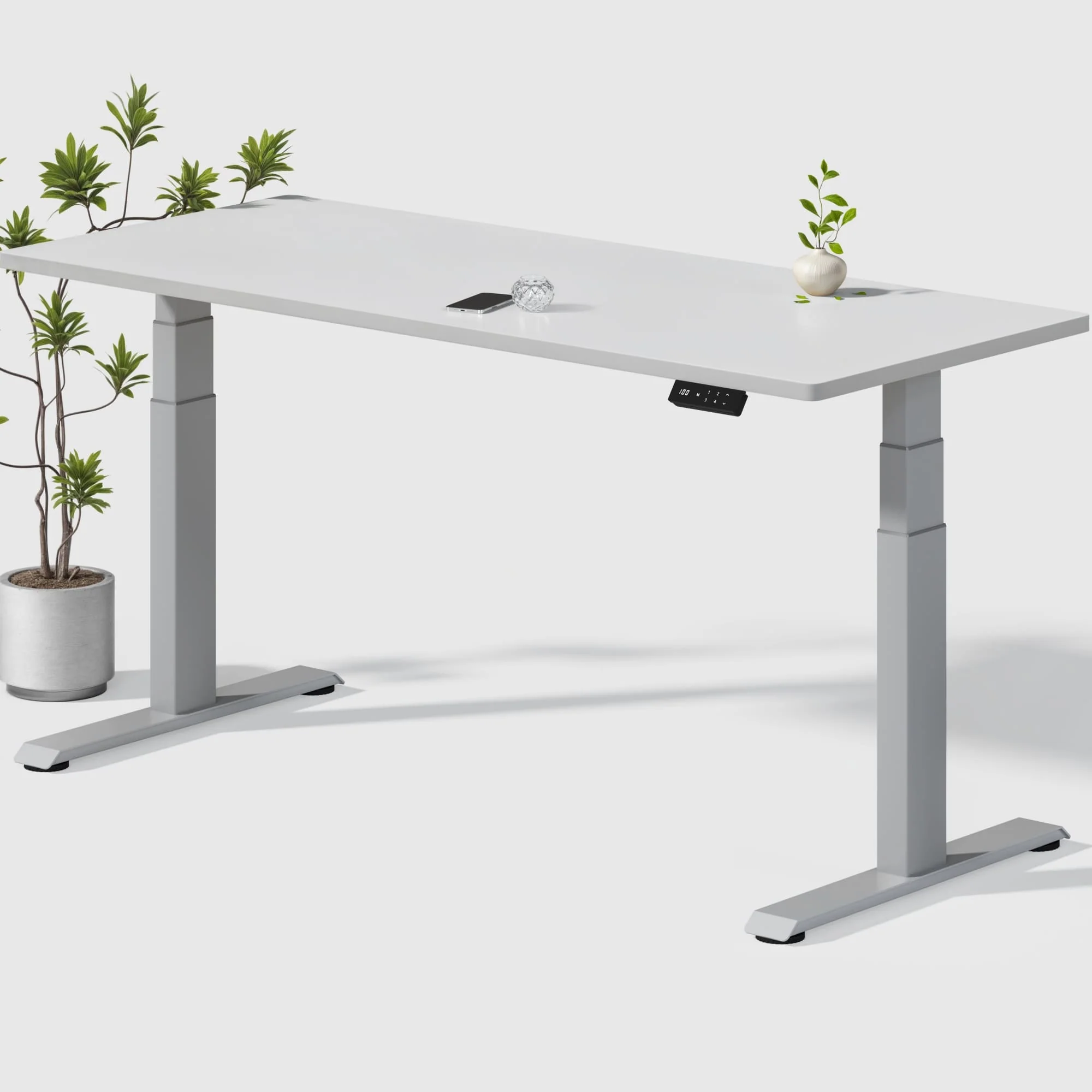 Dual Ultra X Tischgestell mit Premium Elektrisch Höhenverstellbarer Schreibtisch - Image 38