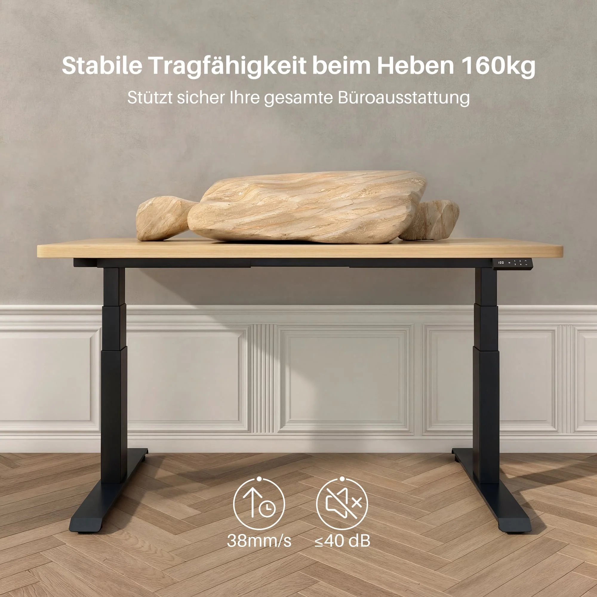 Dual Ultra X Tischgestell mit Premium Elektrisch Höhenverstellbarer Schreibtisch - Image 4