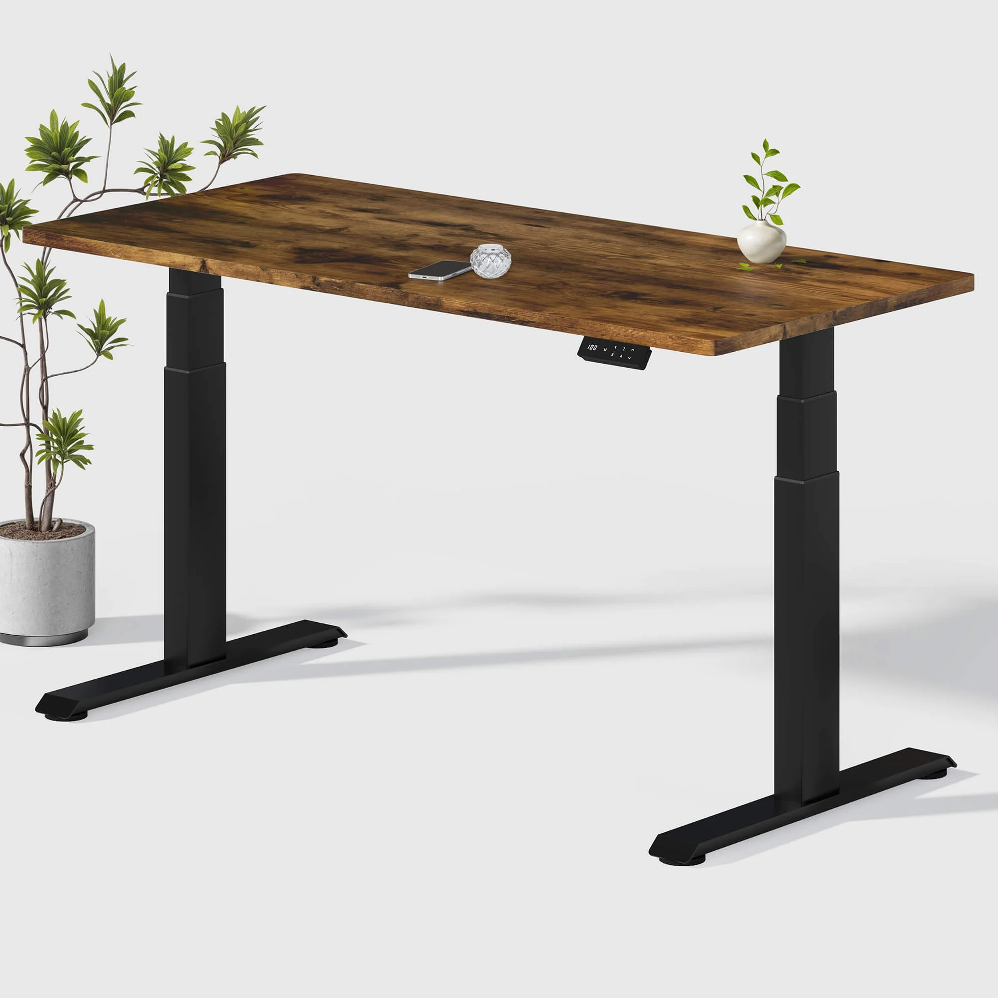 Dual Ultra X Tischgestell mit Premium Elektrisch Höhenverstellbarer Schreibtisch - Image 48