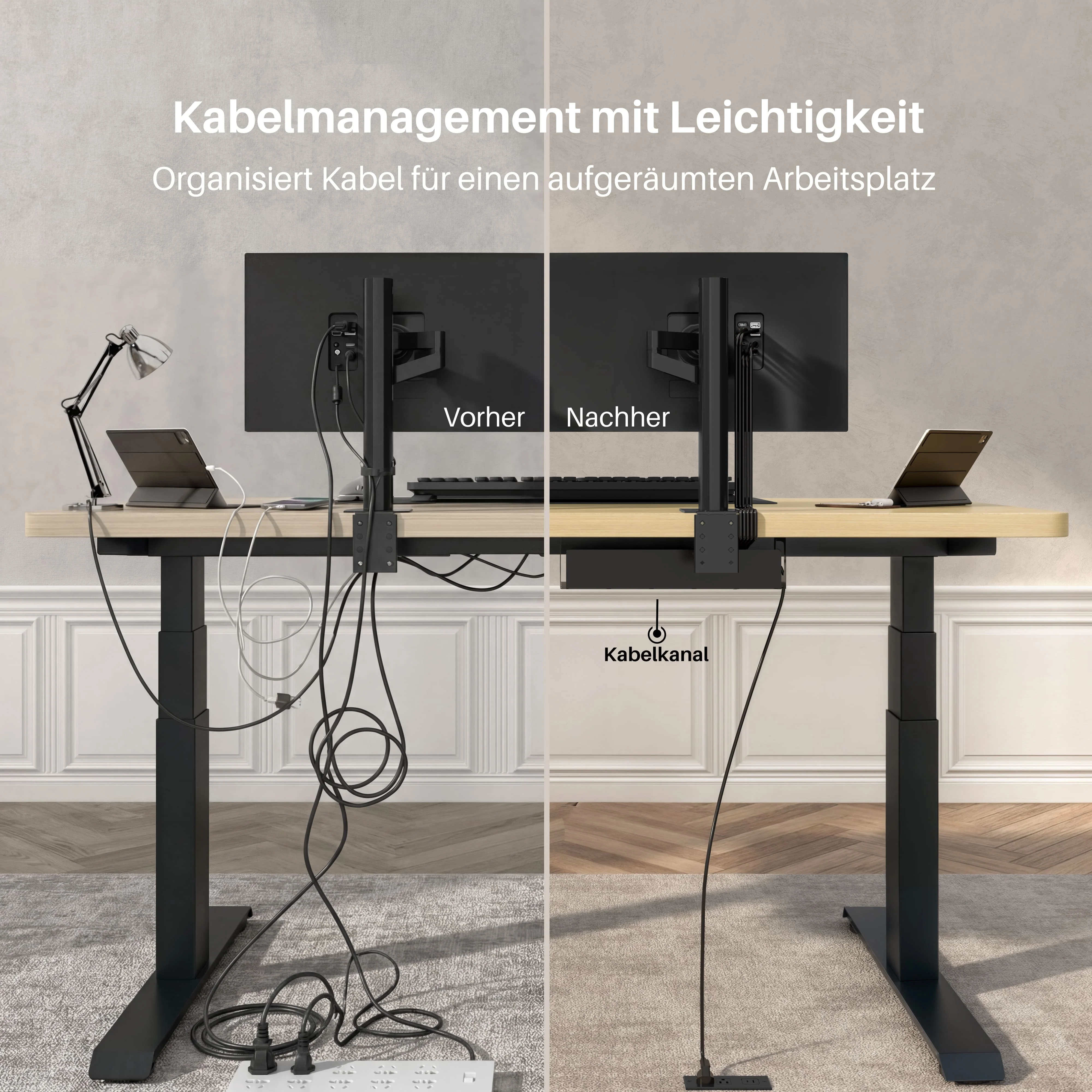 Dual Ultra X Tischgestell mit Premium Elektrisch Höhenverstellbarer Schreibtisch - Image 8