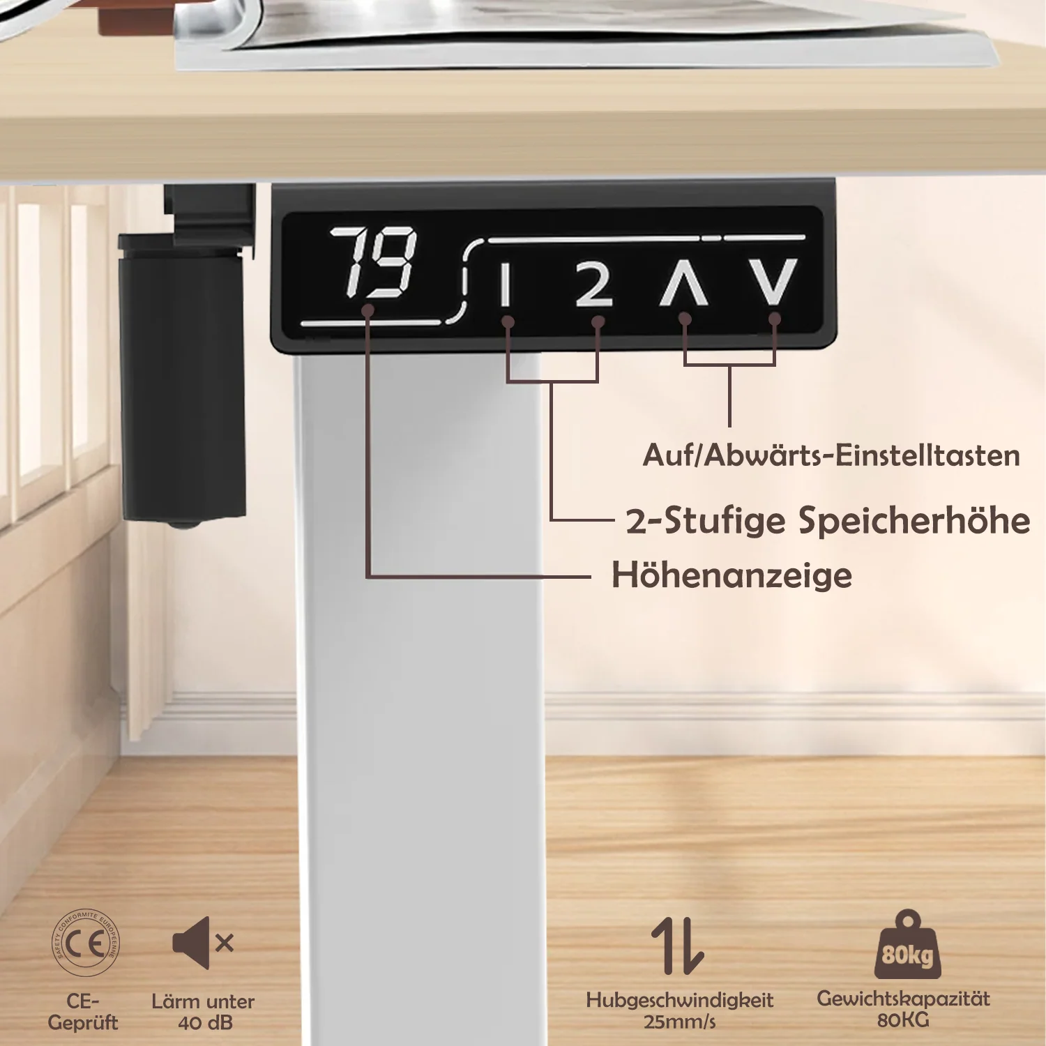 Economy Elektrisch Höhenverstellbarer Schreibtisch - Image 4
