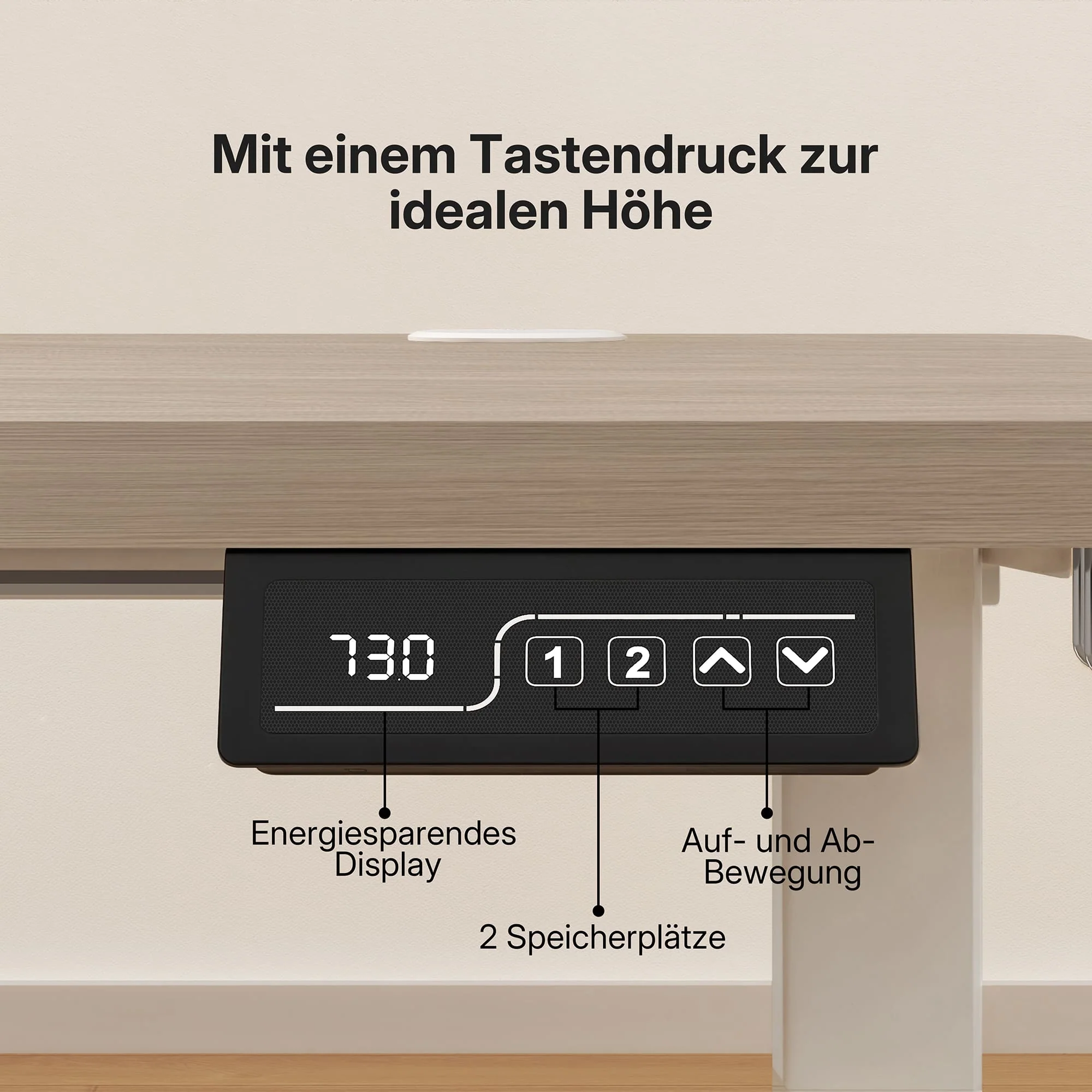 Economy Solid Elektrisch Höhenverstellbarer Schreibtisch - Image 7