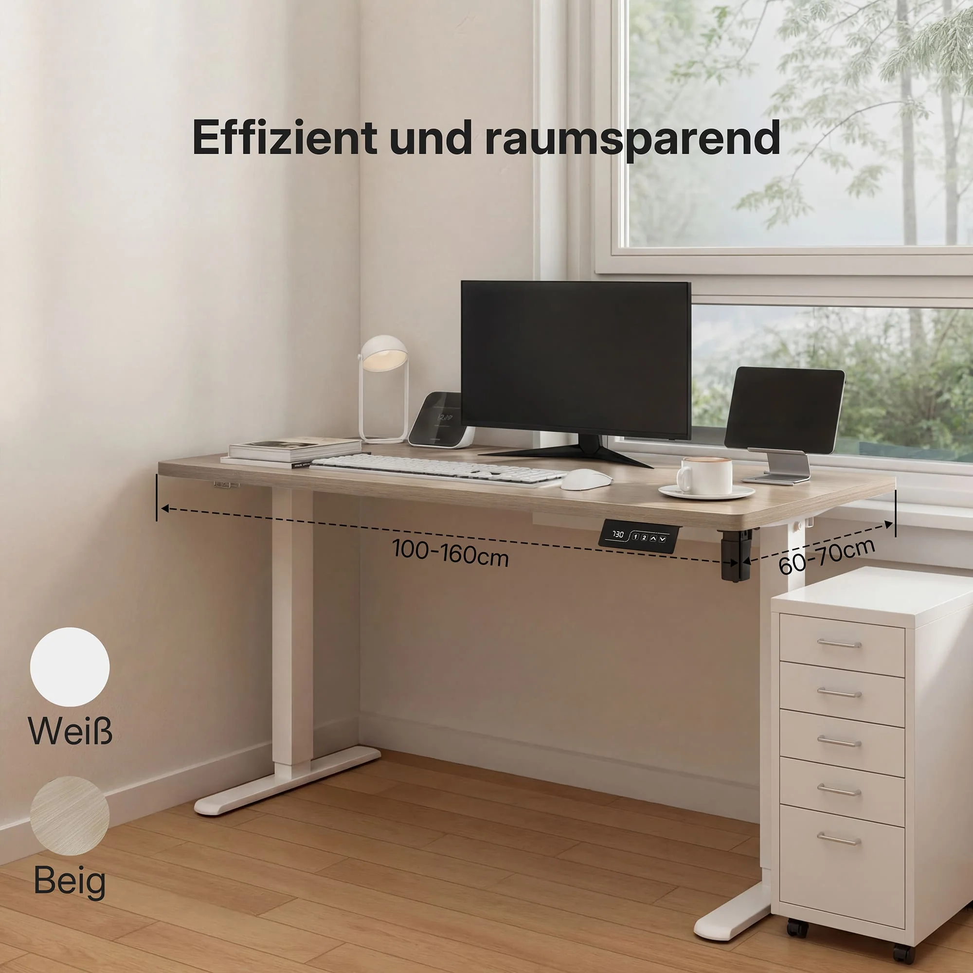 Economy Solid Elektrisch Höhenverstellbarer Schreibtisch - Image 9