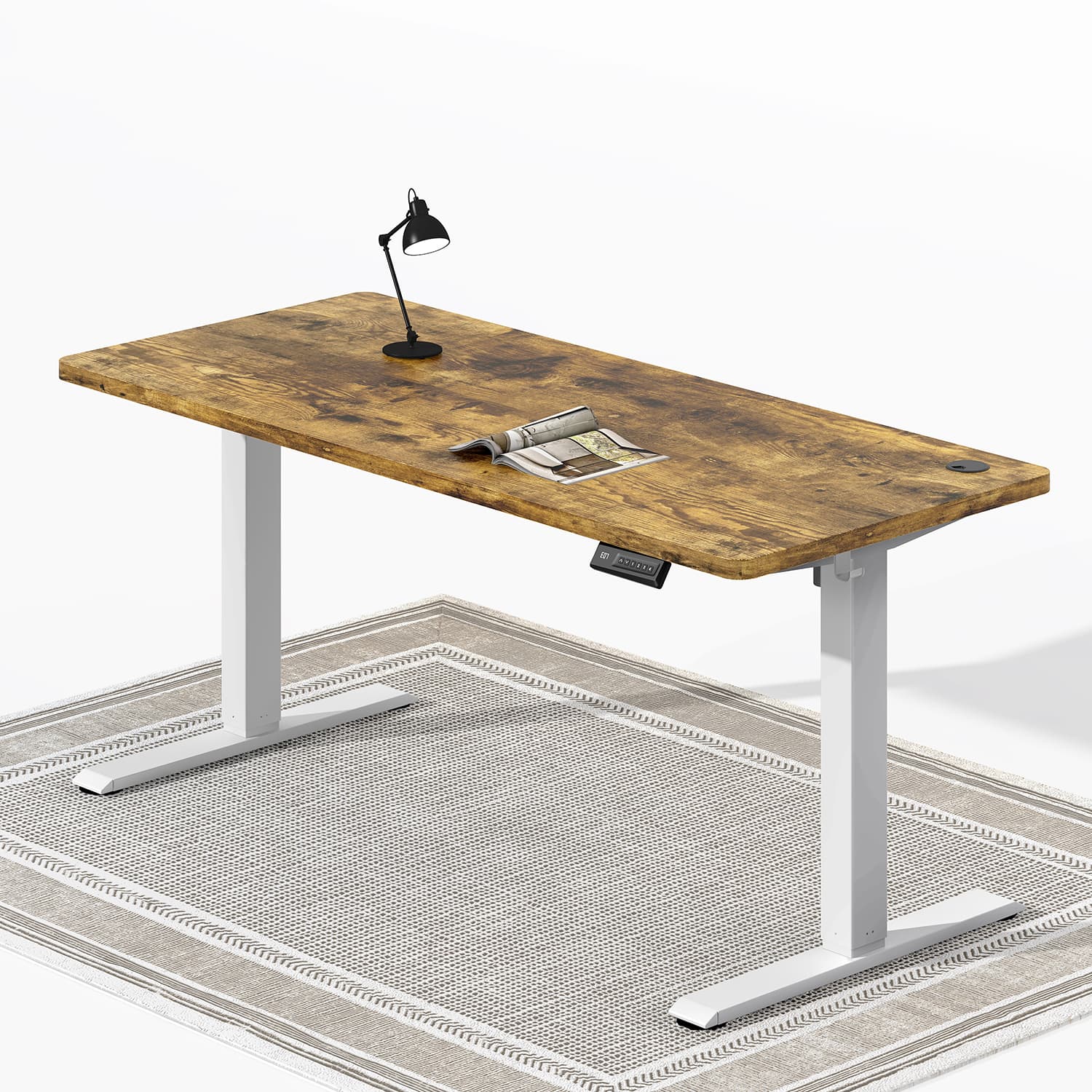 Elite Elektrisch Höhenverstellbarer Schreibtisch mit Entire Board Desktop - Image 23