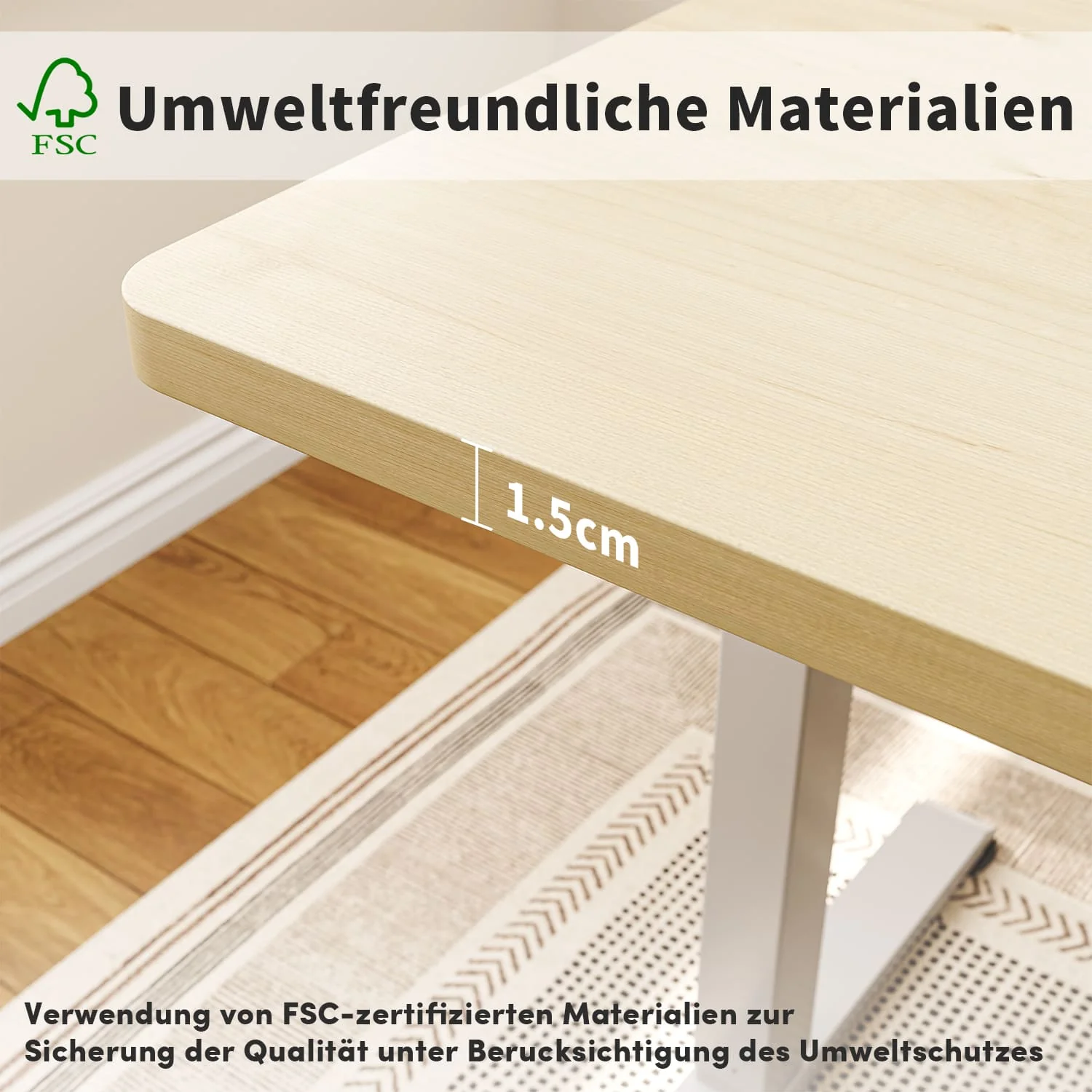 Elite Elektrisch Höhenverstellbarer Schreibtisch mit Entire Board Desktop - Image 8