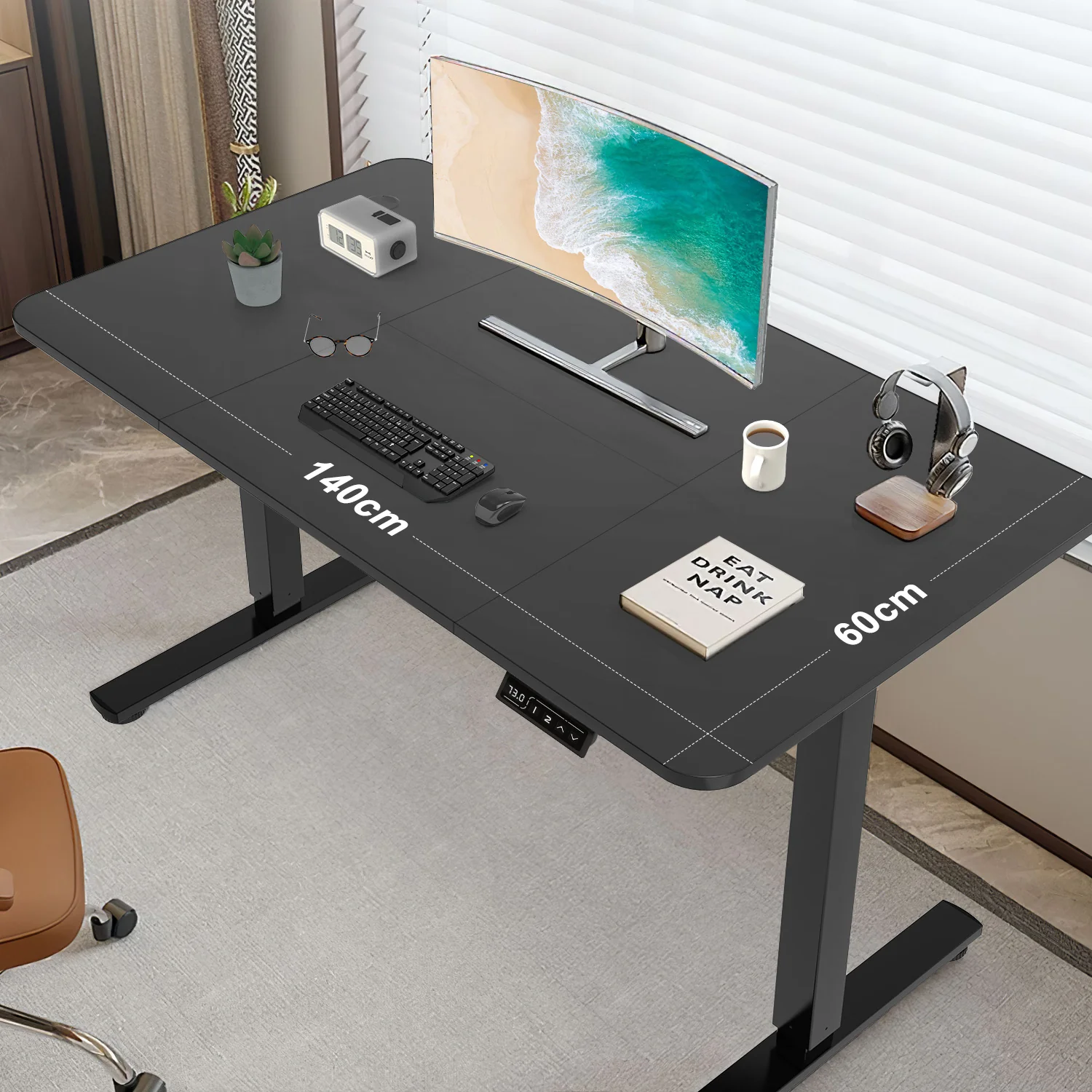 Elektrisch Höhenverstellbarer Schreibtisch 140X70 cm - Image 16