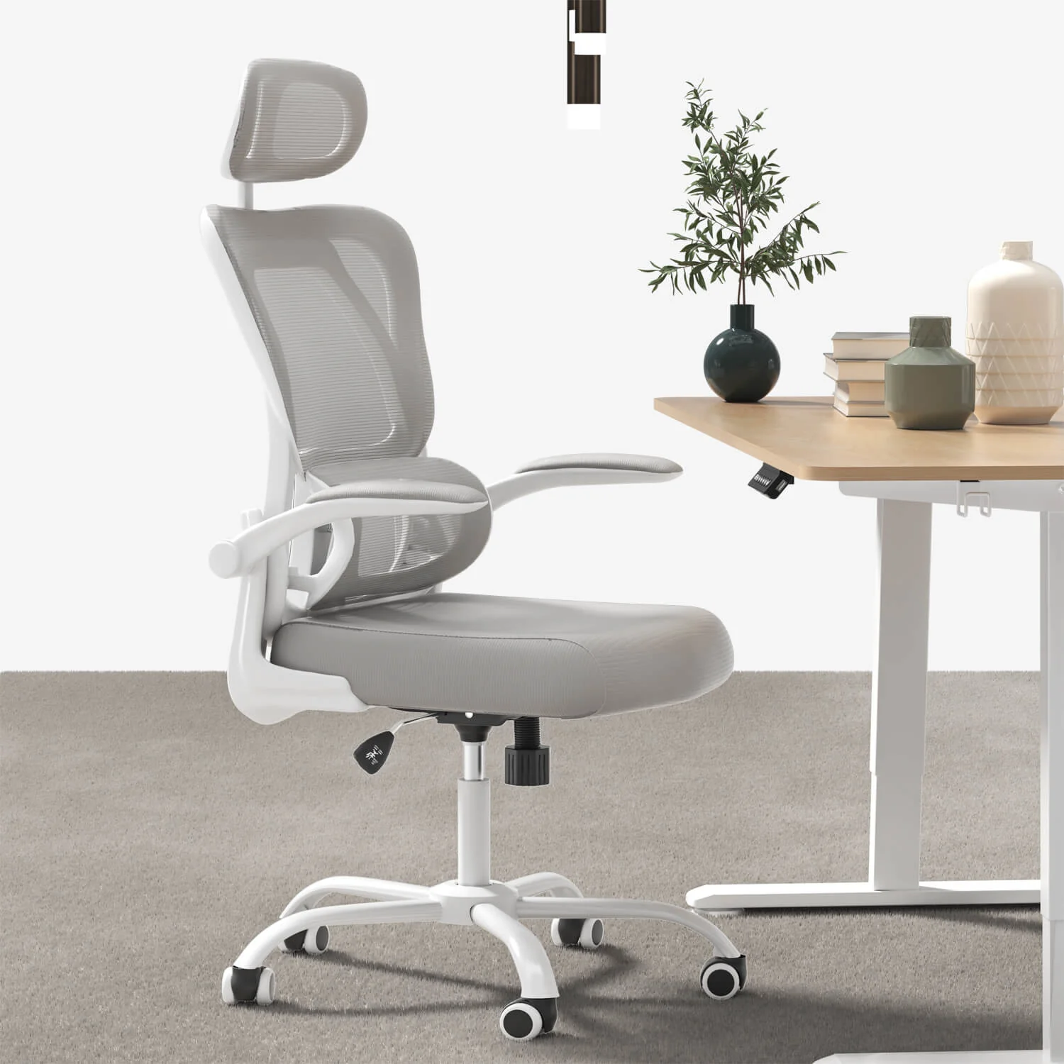 Furniwell Klassischer Ergonomischer Bürostühl mit Verstellbarer hoher Rücken - Image 10