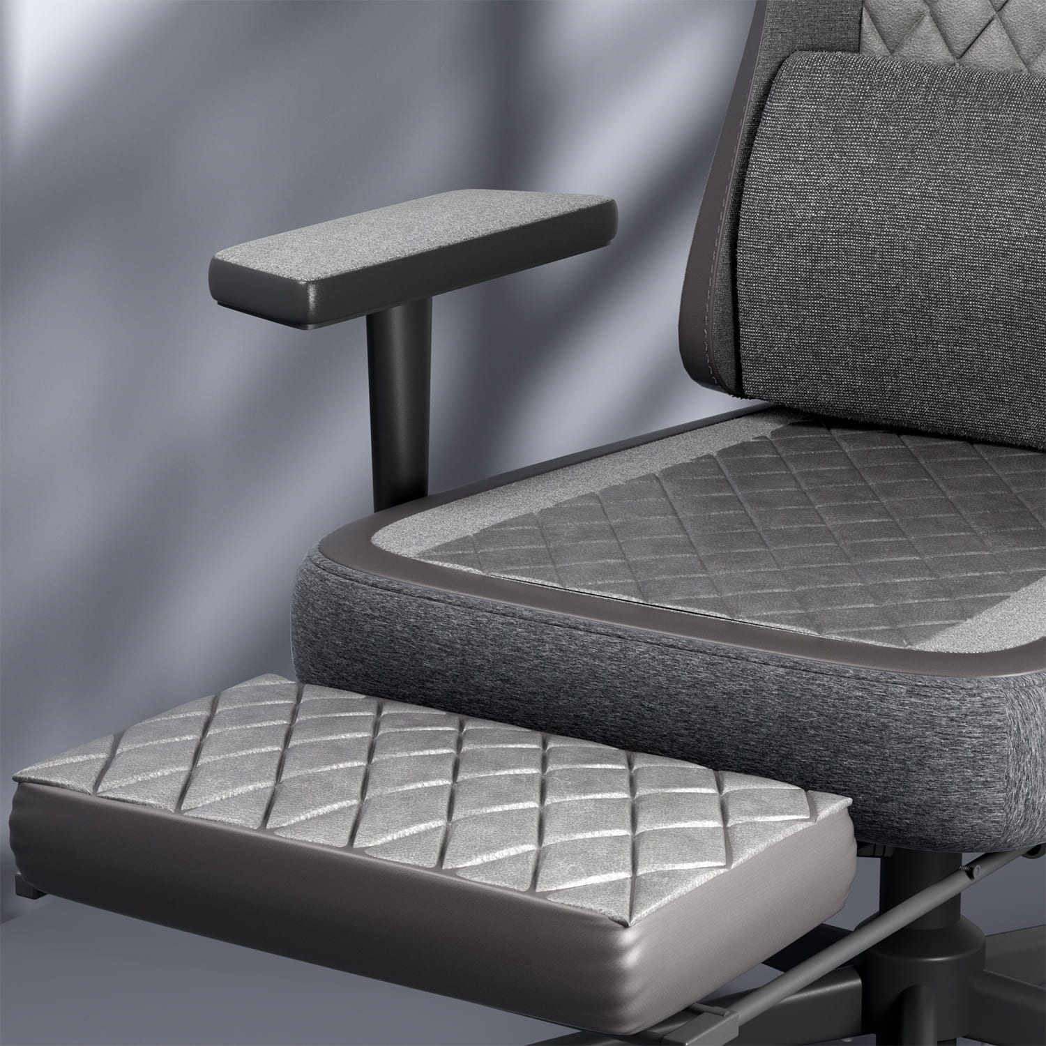 Ergonomischer Gaming Stuhl mit Fußstütze, Kopfstütze und Armlehne - Image 9