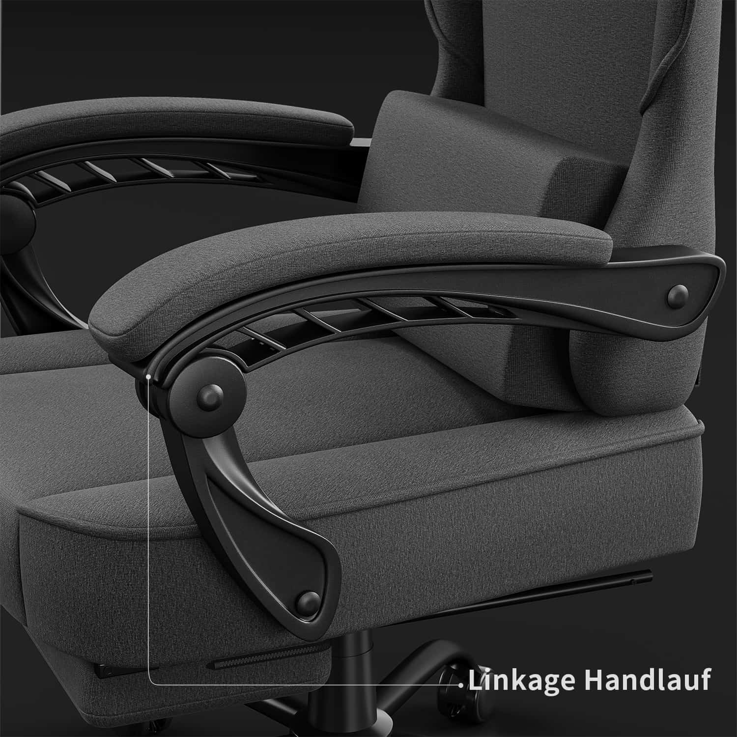 Ergonomischer Gaming Stuhl mit Massage Lendenkissen - Image 4