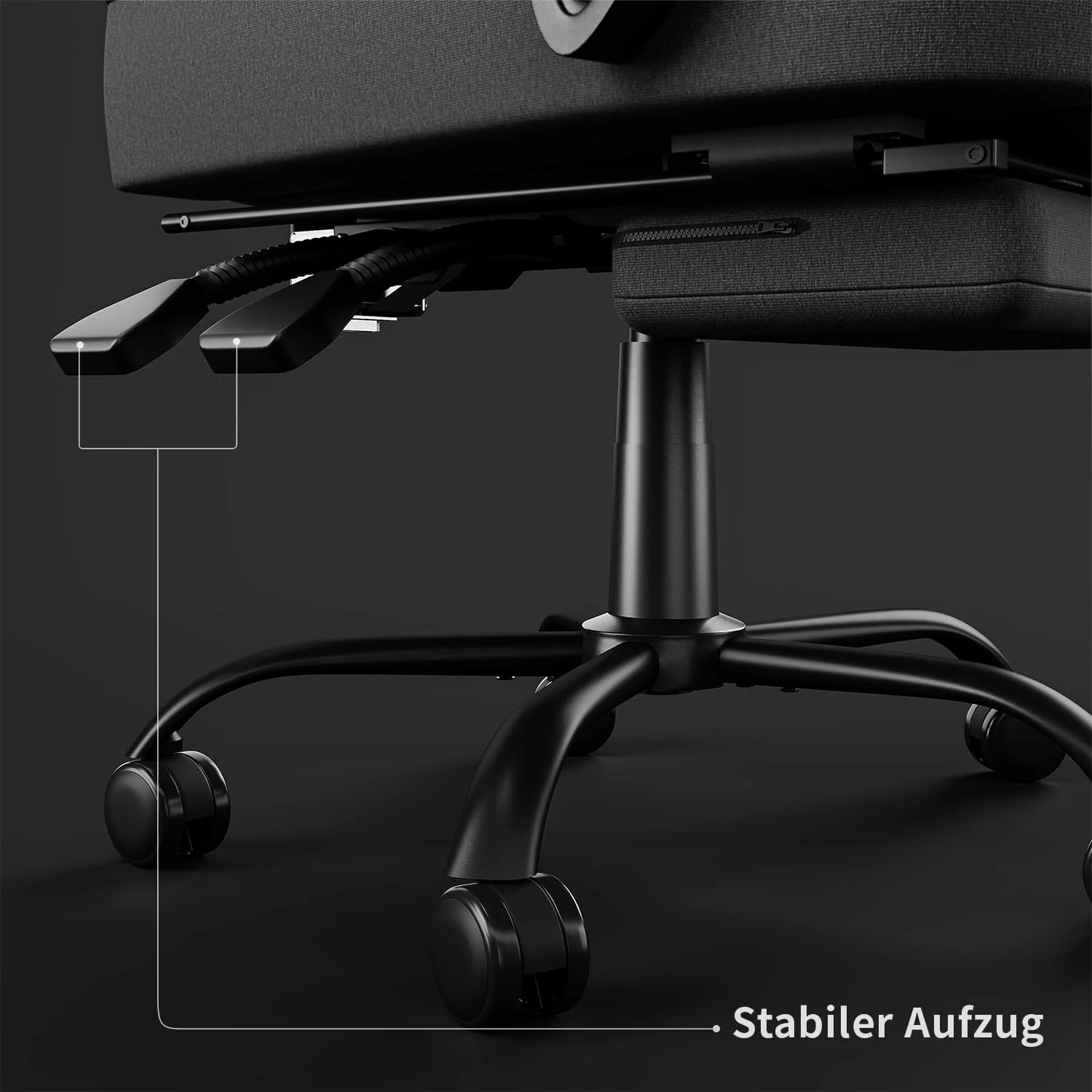 Ergonomischer Gaming Stuhl mit Massage Lendenkissen - Image 7