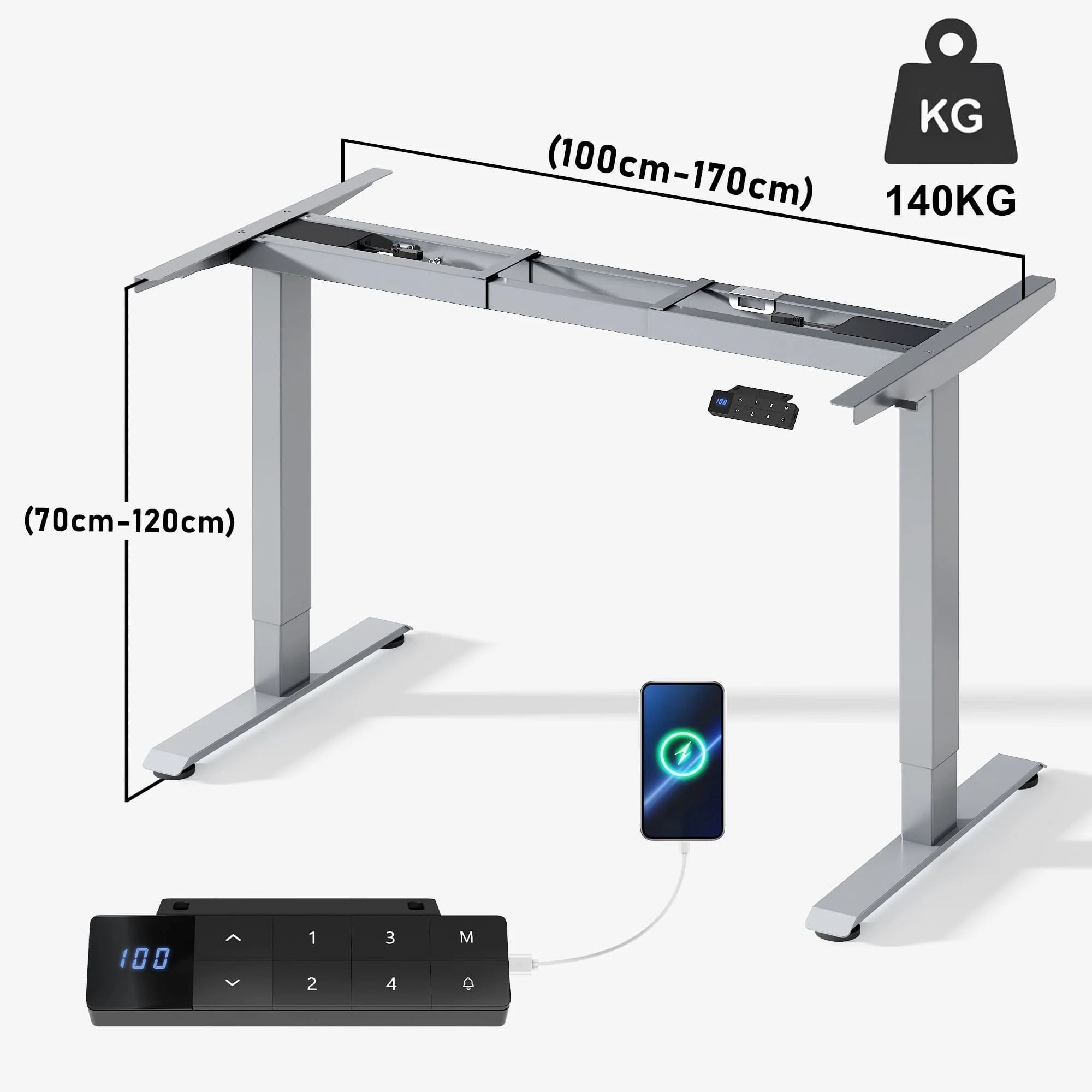 Furniwell Dual Ultra Höhenverstellbares Tischgestell - Image 3