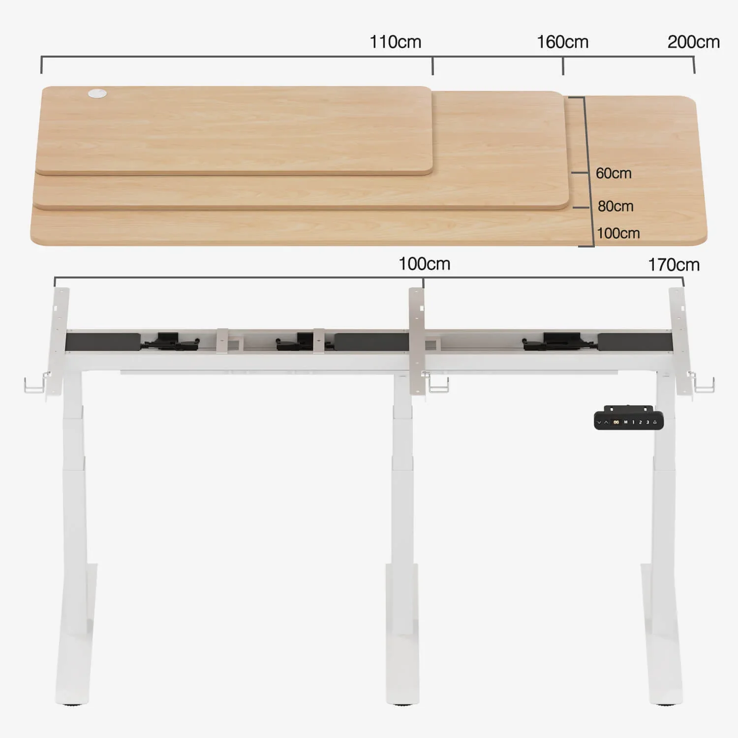 Furniwell Dual Ultra Höhenverstellbares Tischgestell - Image 4