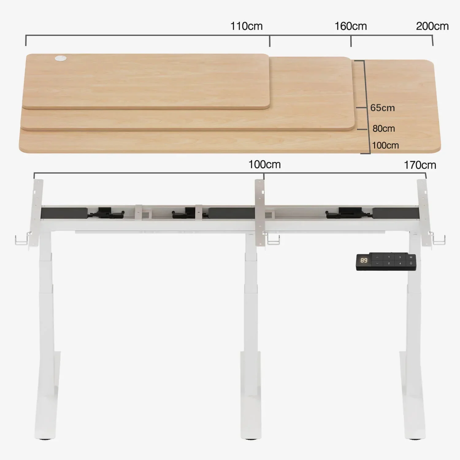 Furniwell Dual Ultra X Höhenverstellbares Tischgestell - Image 3