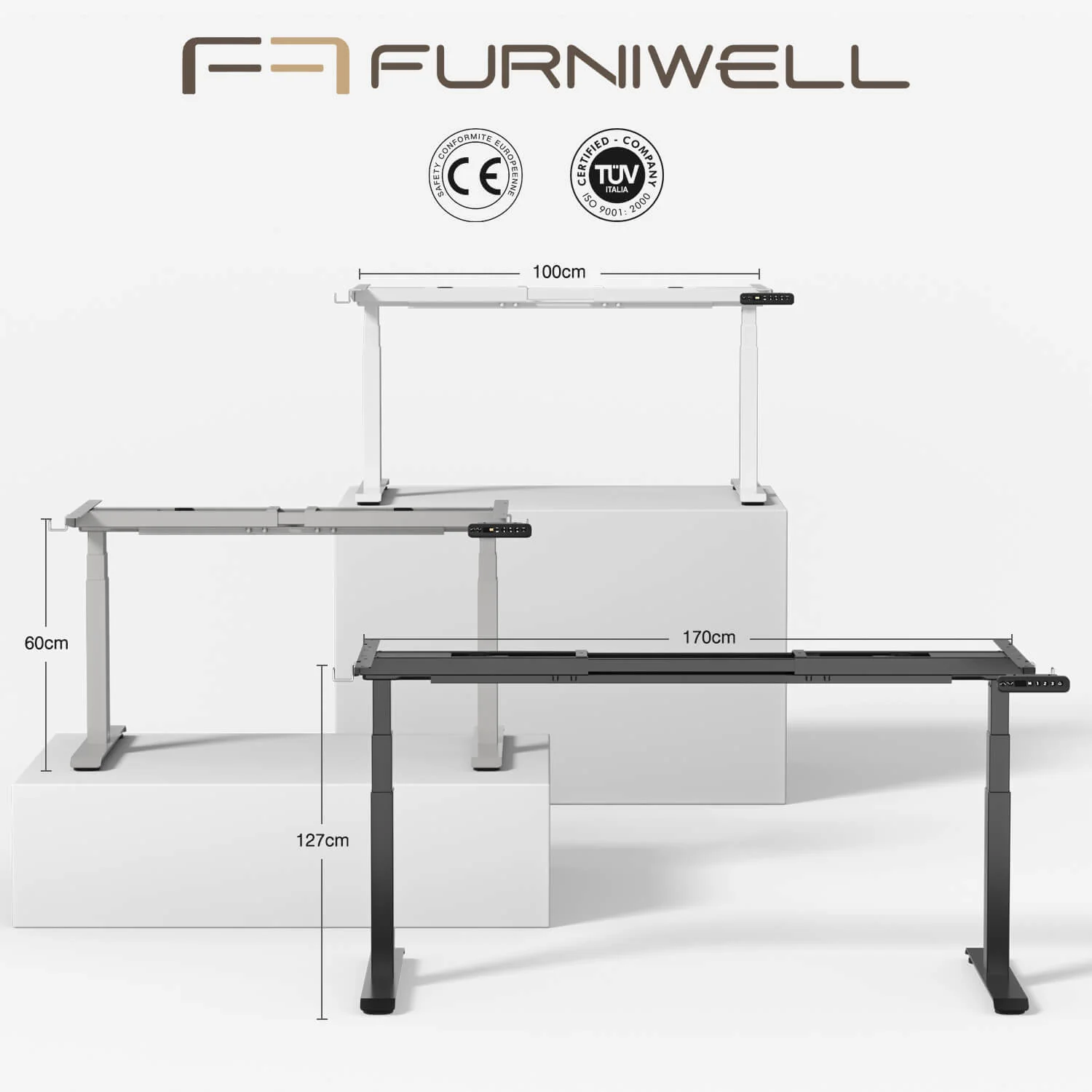 Furniwell Dual Ultra X Höhenverstellbares Tischgestell - Image 6