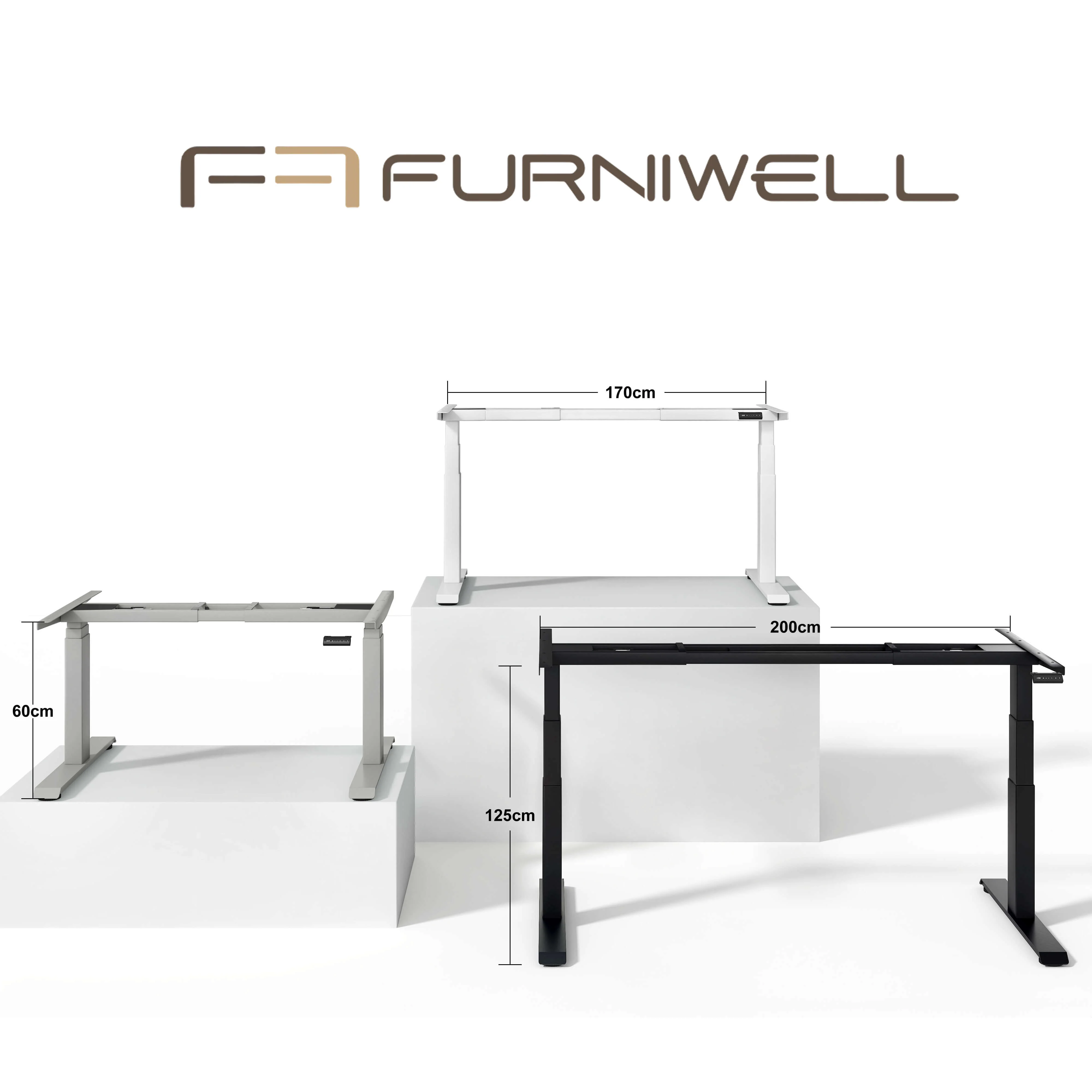 Furniwell Dual Ultra X Pro Höhenverstellbares Tischgestell - Image 7