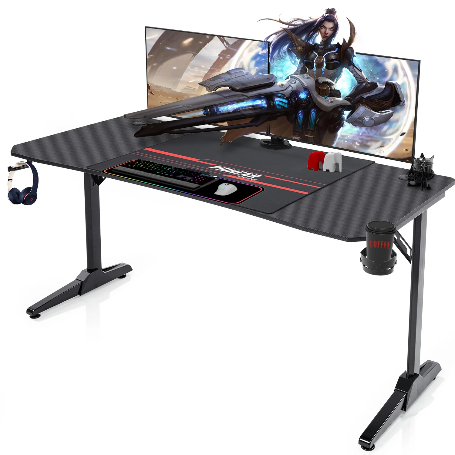 Gaming Tisch mit Getränkehalter 140/160/180 cm - Image 14