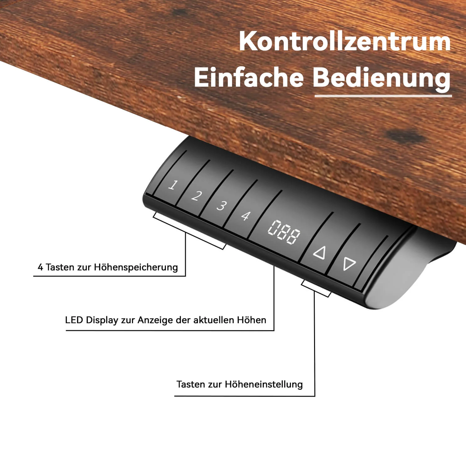 Elektrisch Höhenverstellbarer Schreibtisch 140X70 cm - Image 17