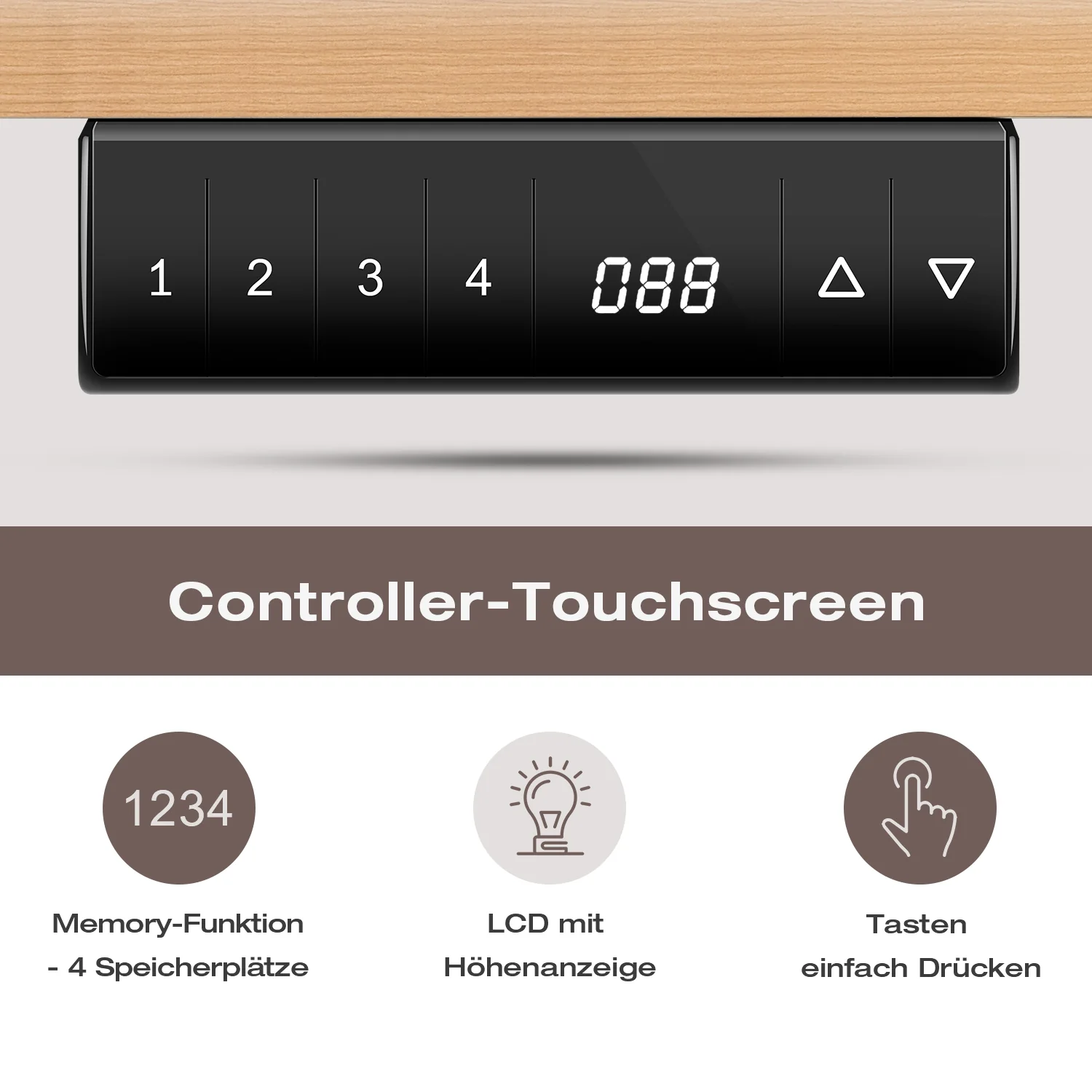 Elektrisch Höhenverstellbarer Schreibtisch 140X70 cm - Image 7