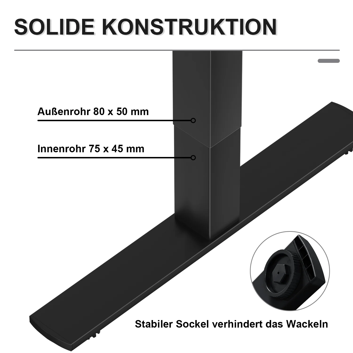 Doppelmotor Höhenverstellbares Tischgestell - Image 6