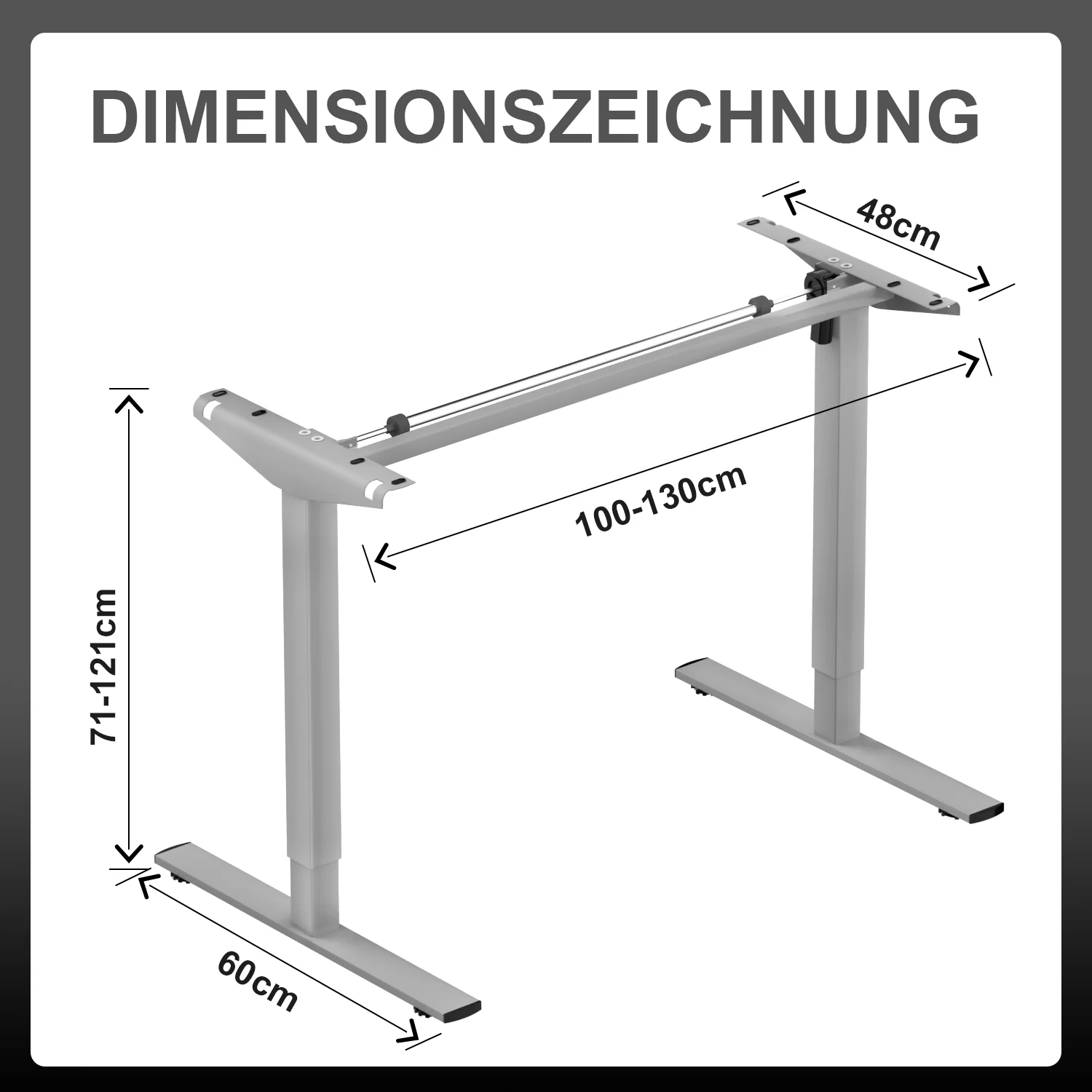 Einzelmotor Höhenverstellbares Tischgestell - Image 22