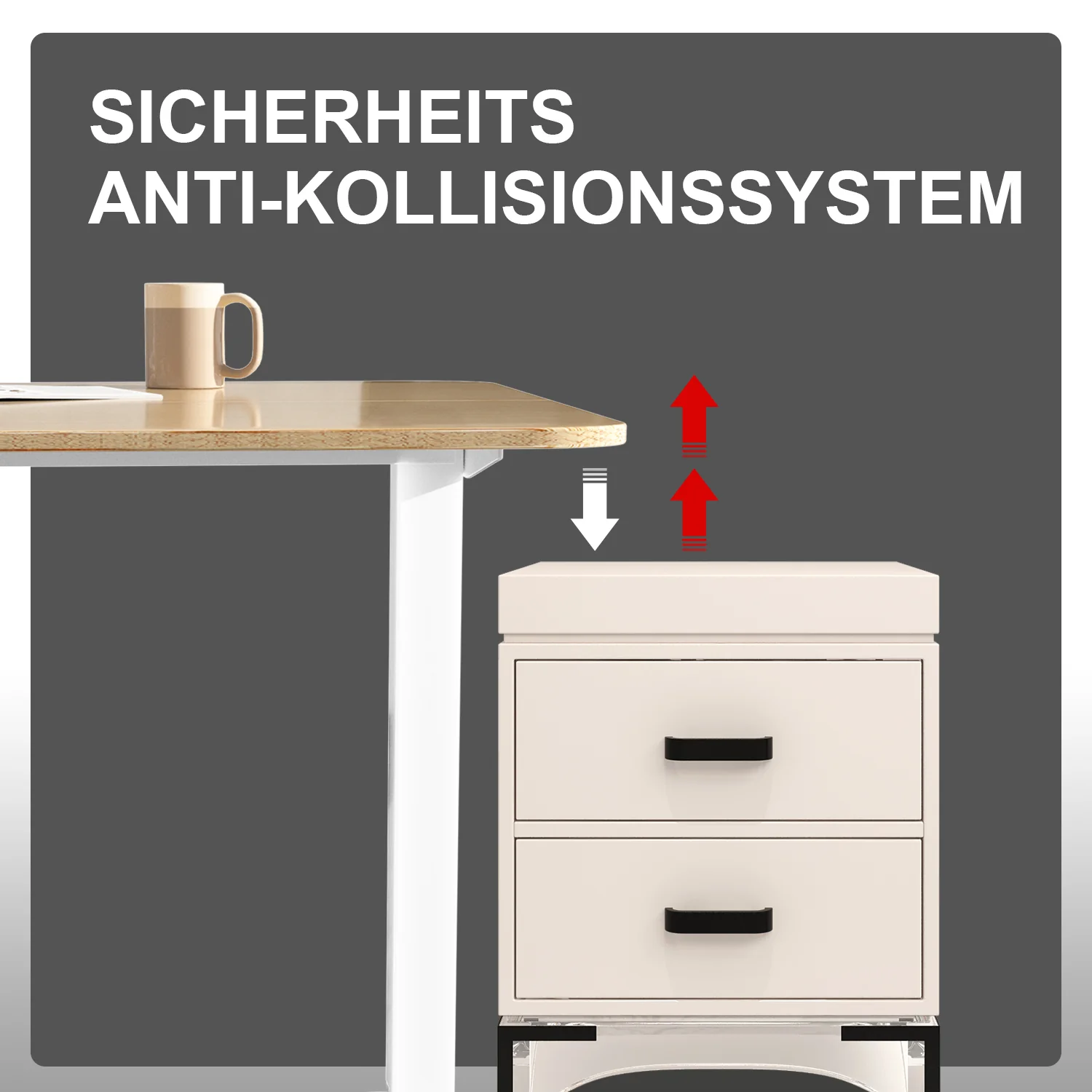 Einzelmotor Höhenverstellbares Tischgestell - Image 7
