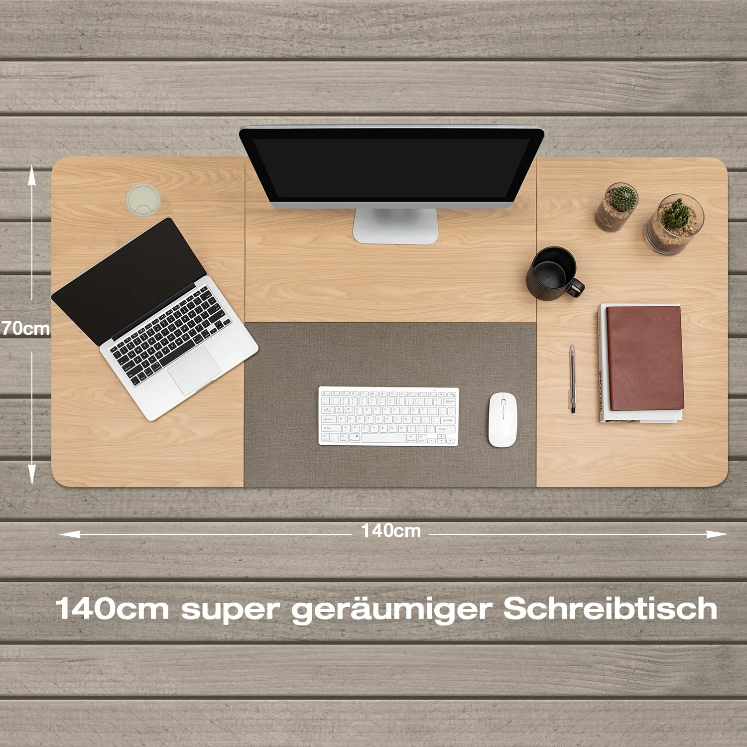 Elektrisch Höhenverstellbarer Schreibtisch 140X70 cm - Image 5