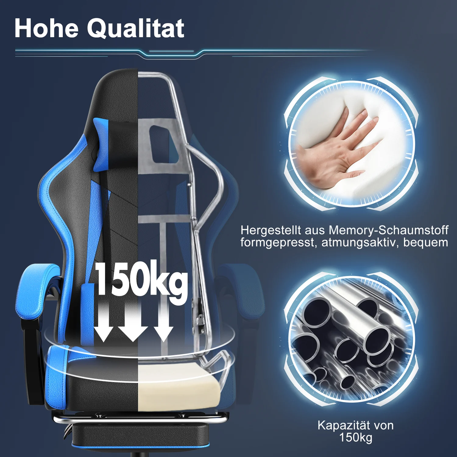 Klassischer Ergonomischer Gaming Stuhl - Image 5