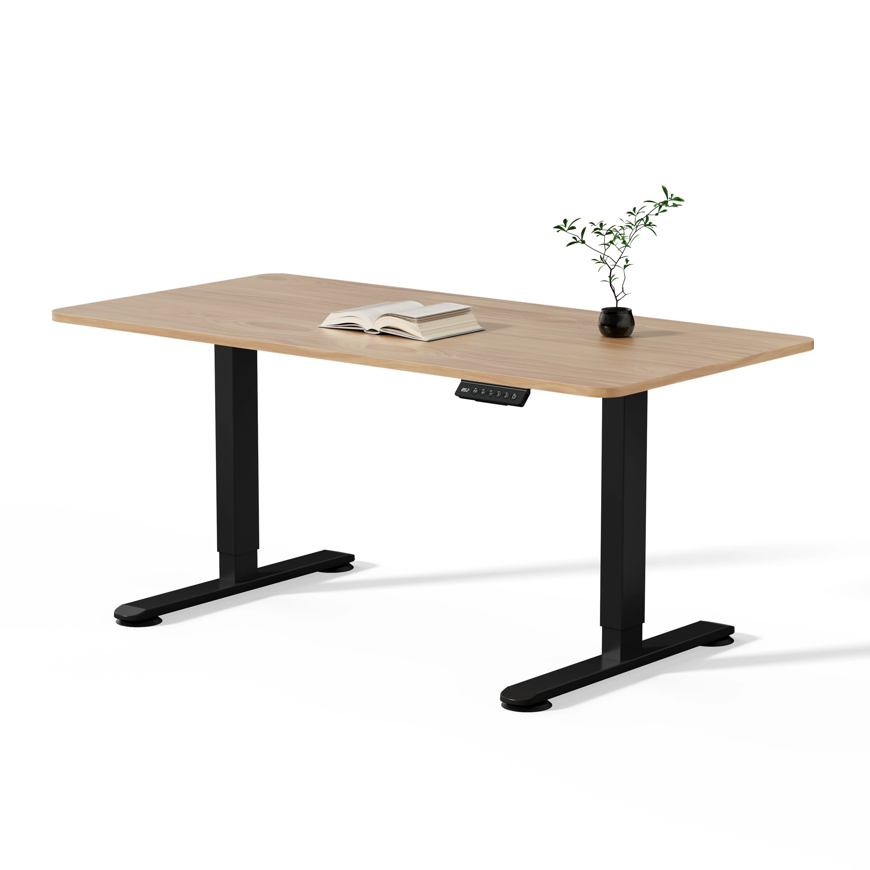 Premium Elektrisch höhenverstellbarer Schreibtisch mit In-einem-Stück gefertigt Tischplatten - Image 15