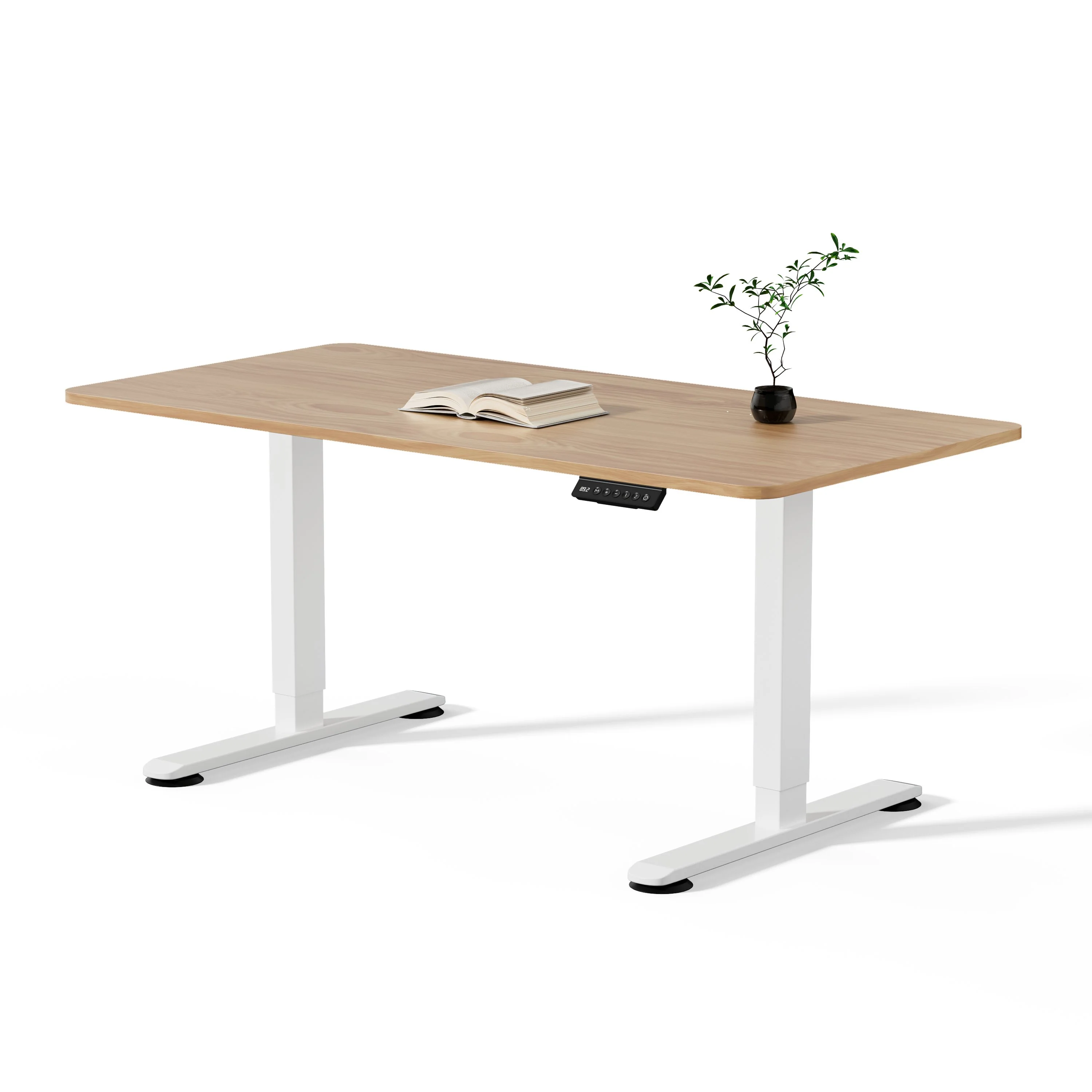 Premium Elektrisch höhenverstellbarer Schreibtisch mit In-einem-Stück gefertigt Tischplatten - Image 16