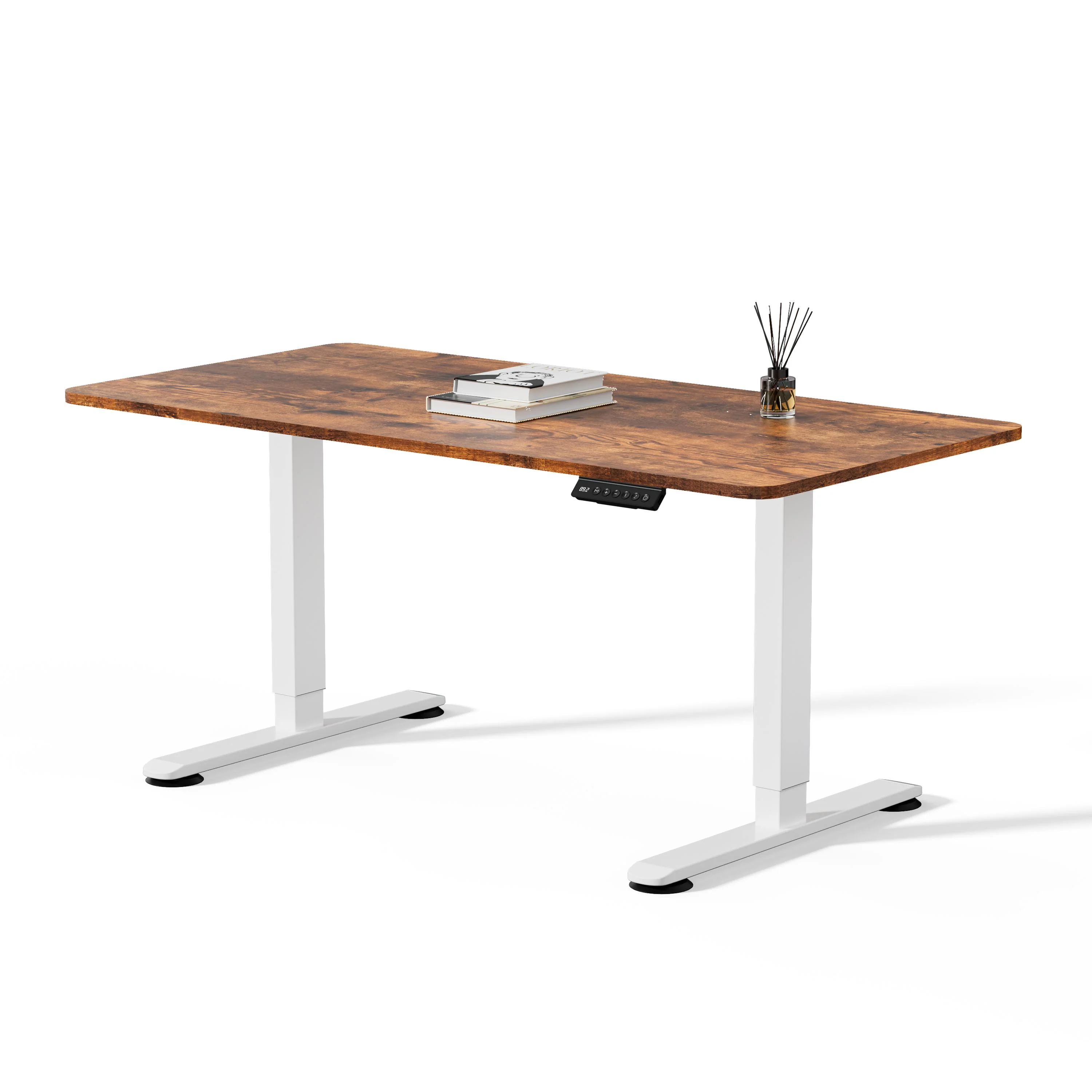 Premium Elektrisch höhenverstellbarer Schreibtisch mit In-einem-Stück gefertigt Tischplatten - Image 17