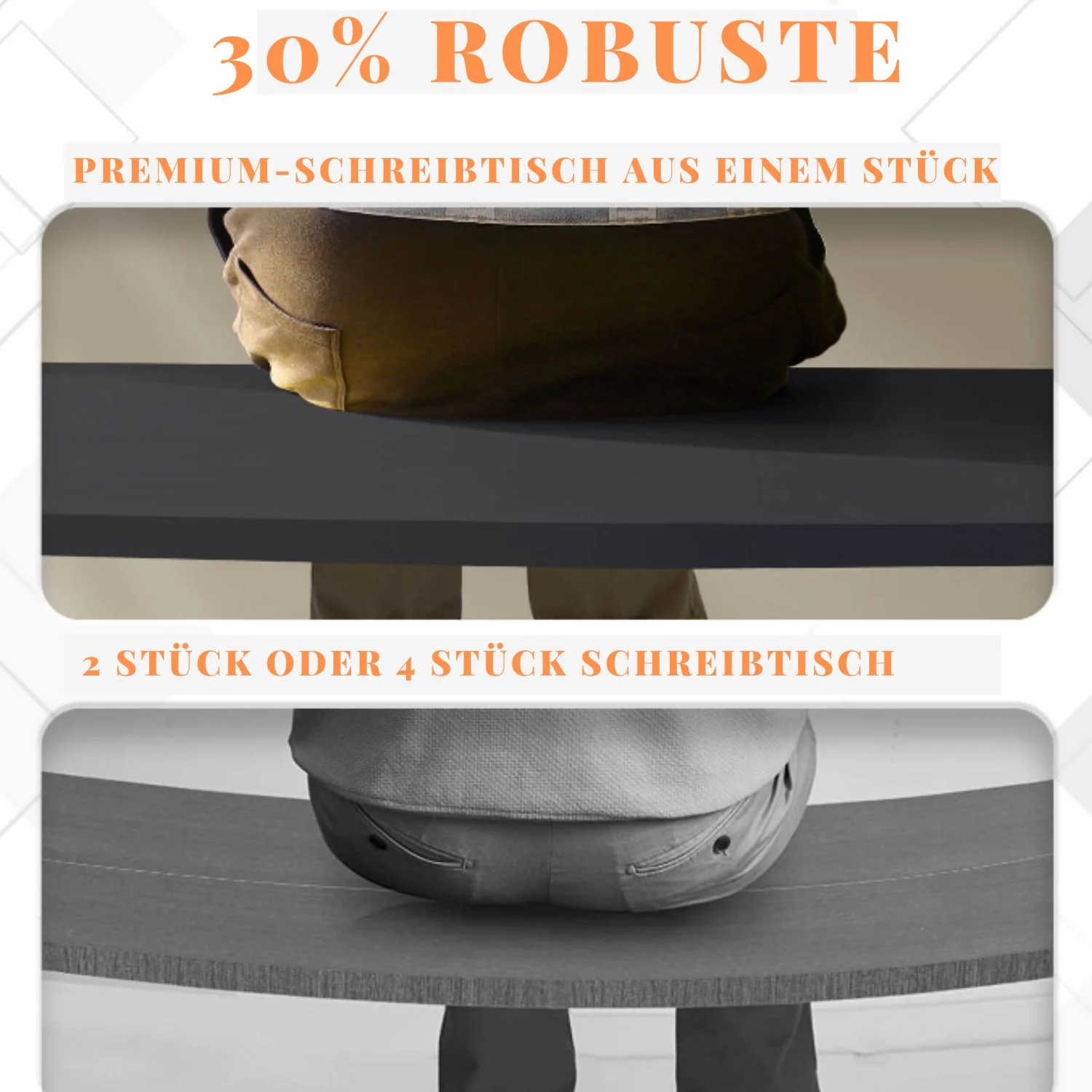 Premium Elektrisch höhenverstellbarer Schreibtisch mit In-einem-Stück gefertigt Tischplatten - Image 3