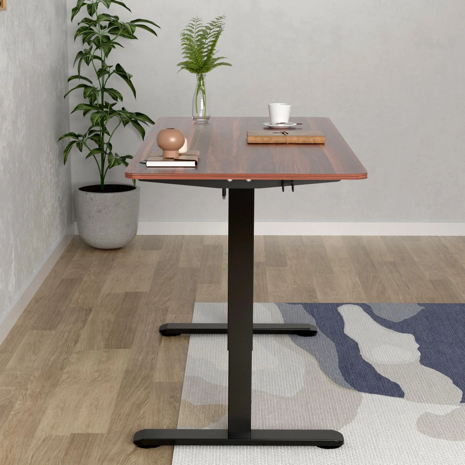 Premium Elektrisch höhenverstellbarer Schreibtisch mit In-einem-Stück gefertigt Tischplatten - Image 6